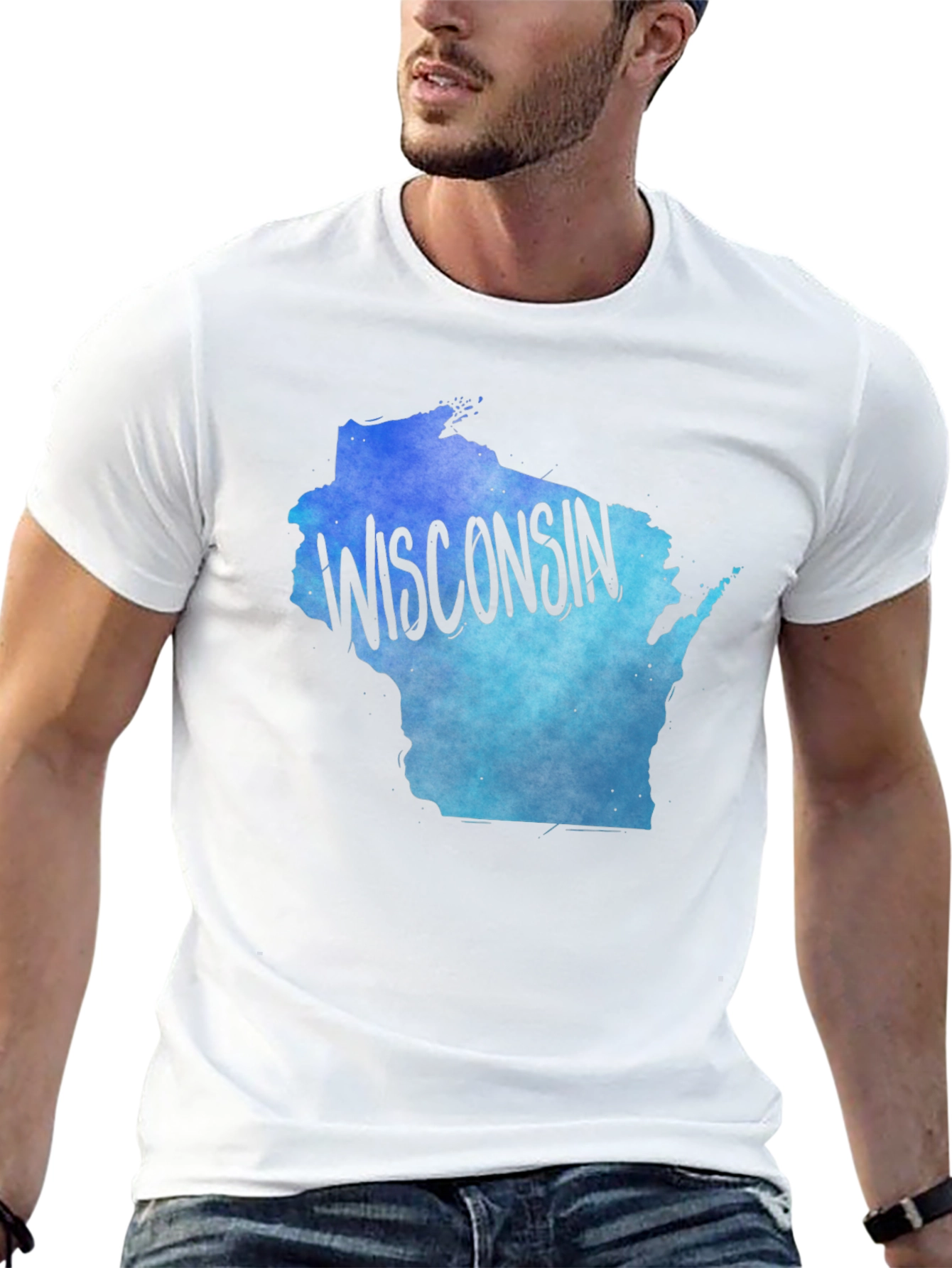 Wisconsin State Pride Tee - Gradient Design