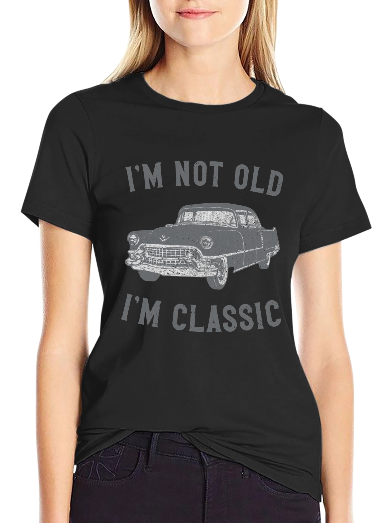 Im Not Old Im Classic Car Black T-Shirt