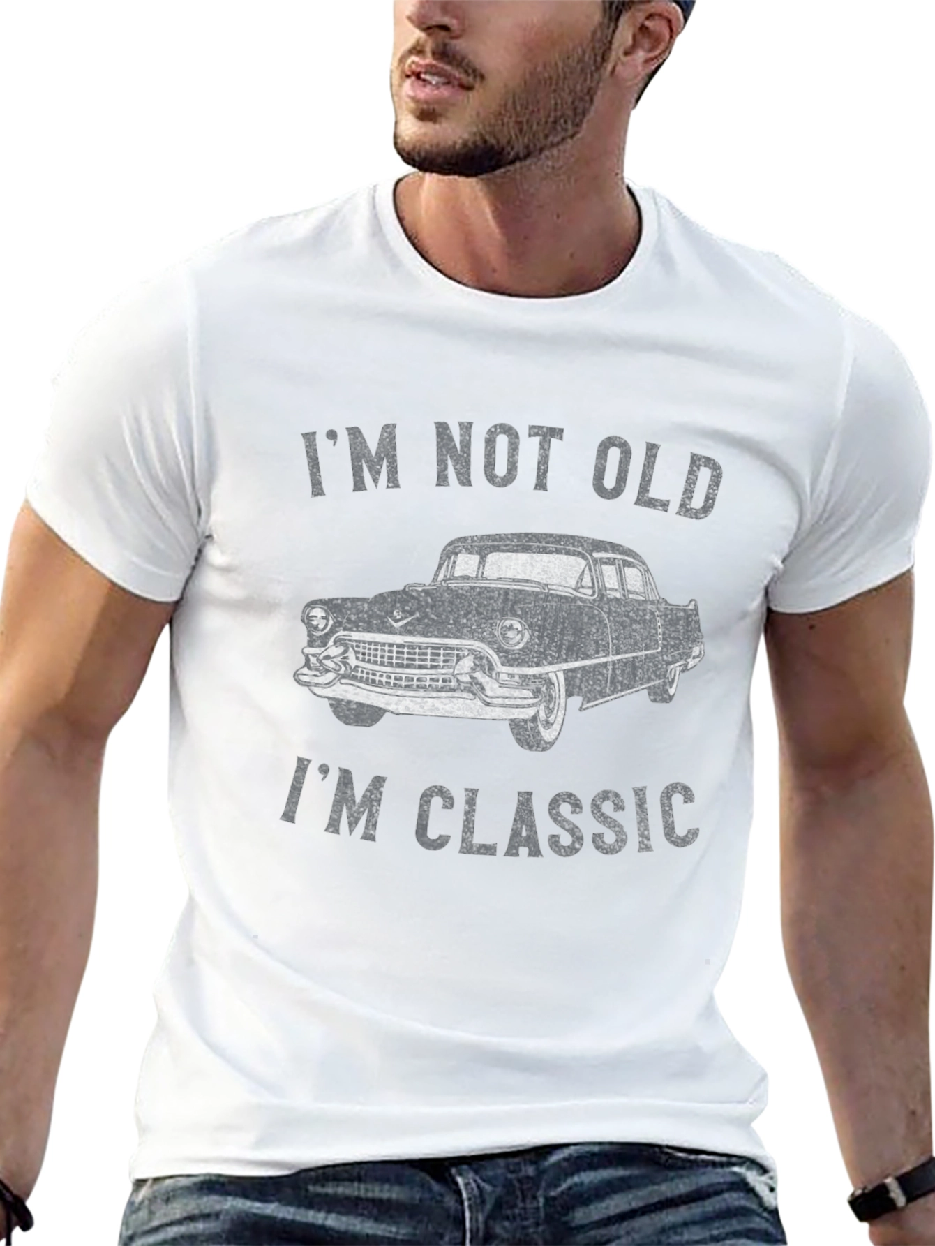 Im Not Old Im Classic Car Black T-Shirt