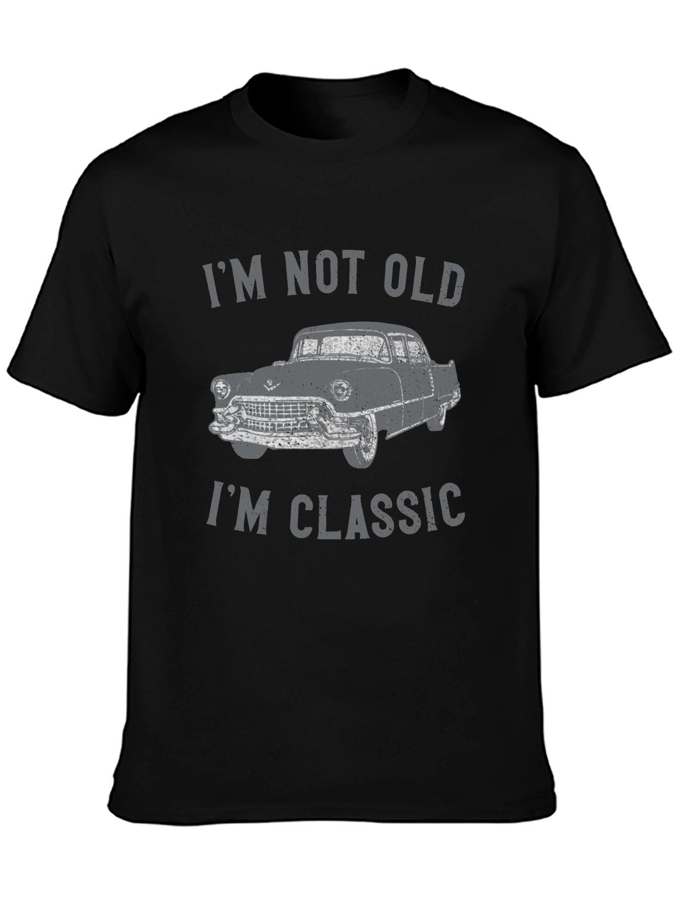 Im Not Old Im Classic Car Black T-Shirt