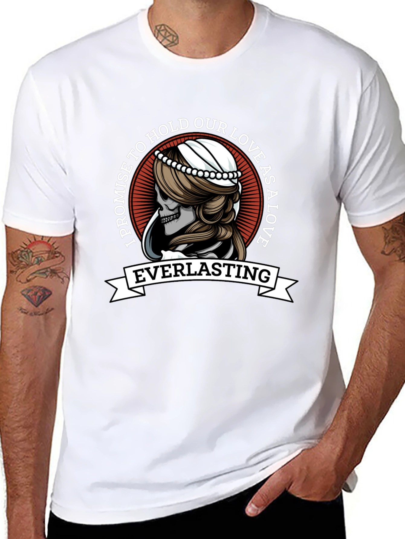 Everlasting Love Skeleton Bride T-Shirt