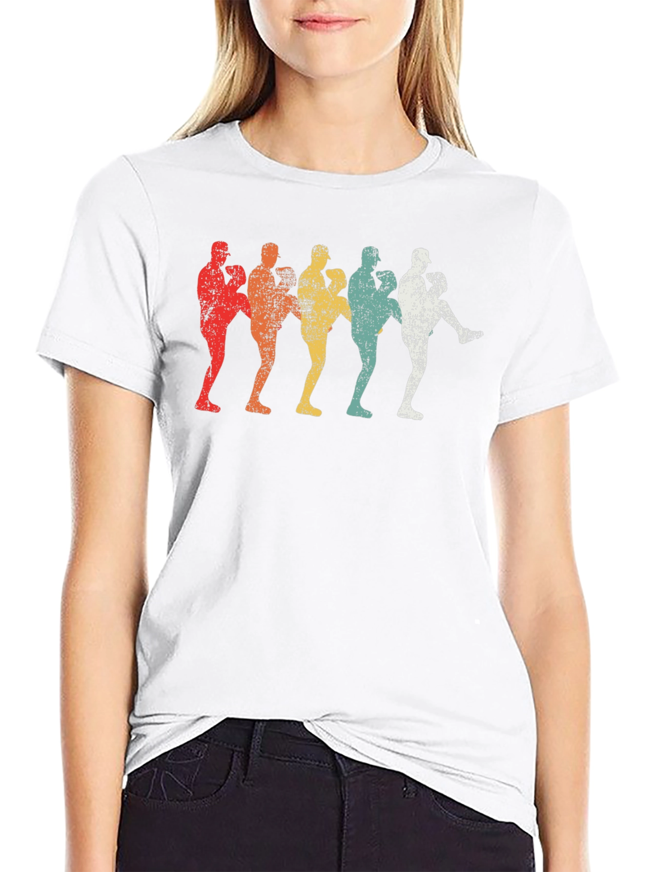 Retro Baseball Pitcher T-Shirt