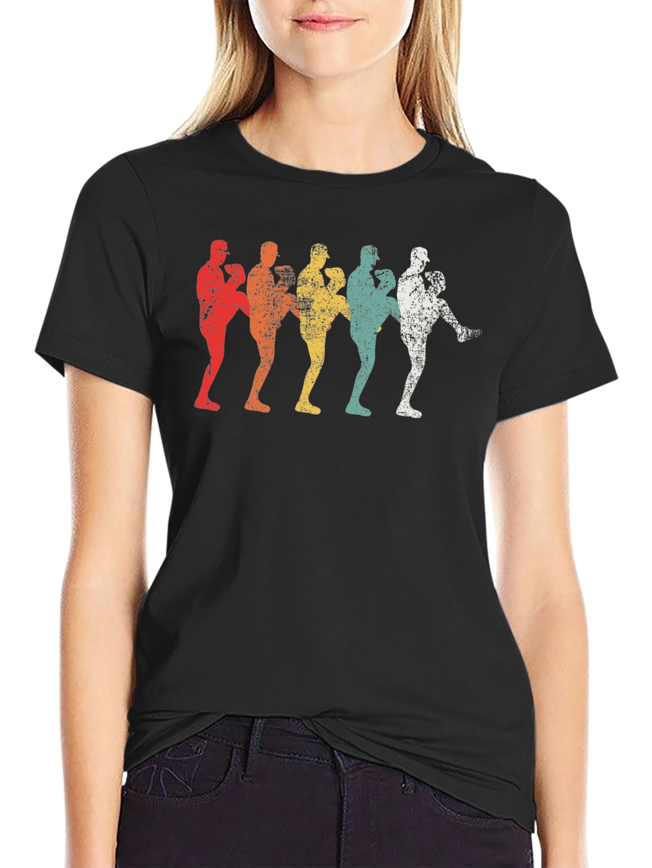 Retro Baseball Pitcher T-Shirt