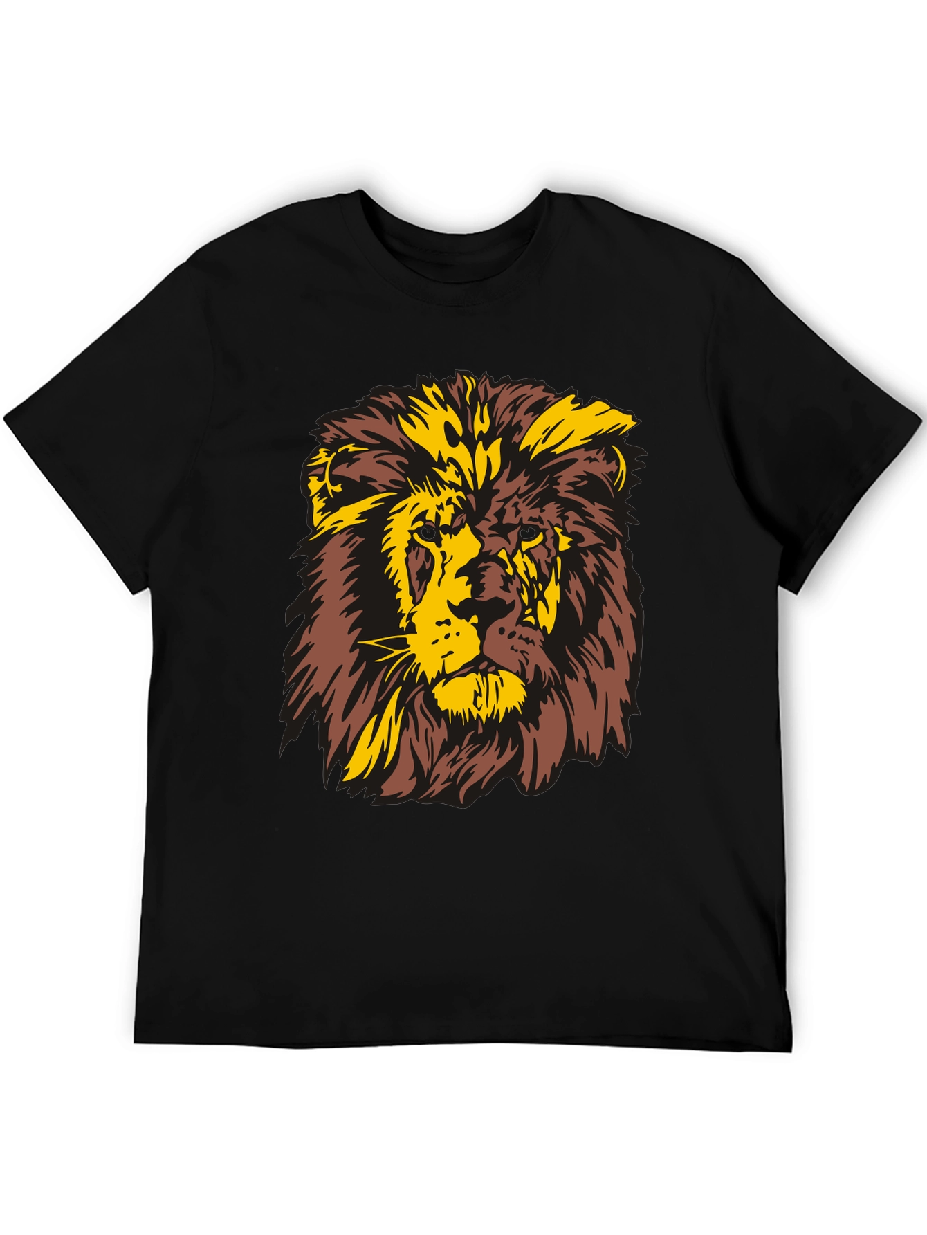 Lion Graphic T-Shirt - Bold Animal Print Tee