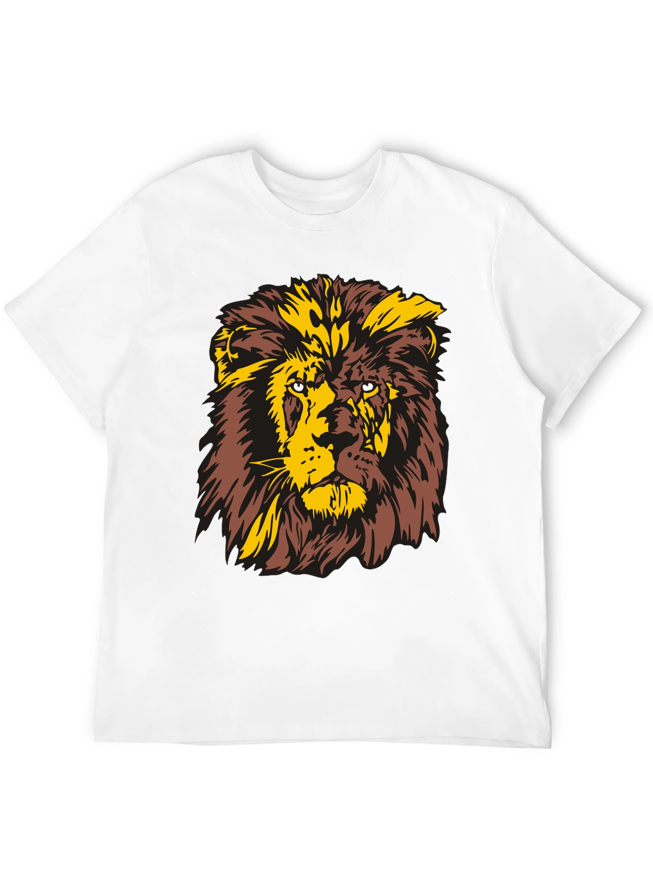 Lion Graphic T-Shirt - Bold Animal Print Tee