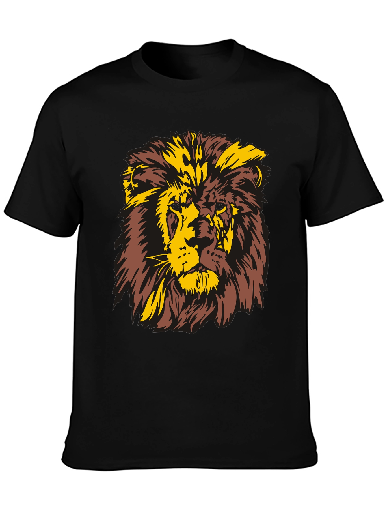 Lion Graphic T-Shirt - Bold Animal Print Tee