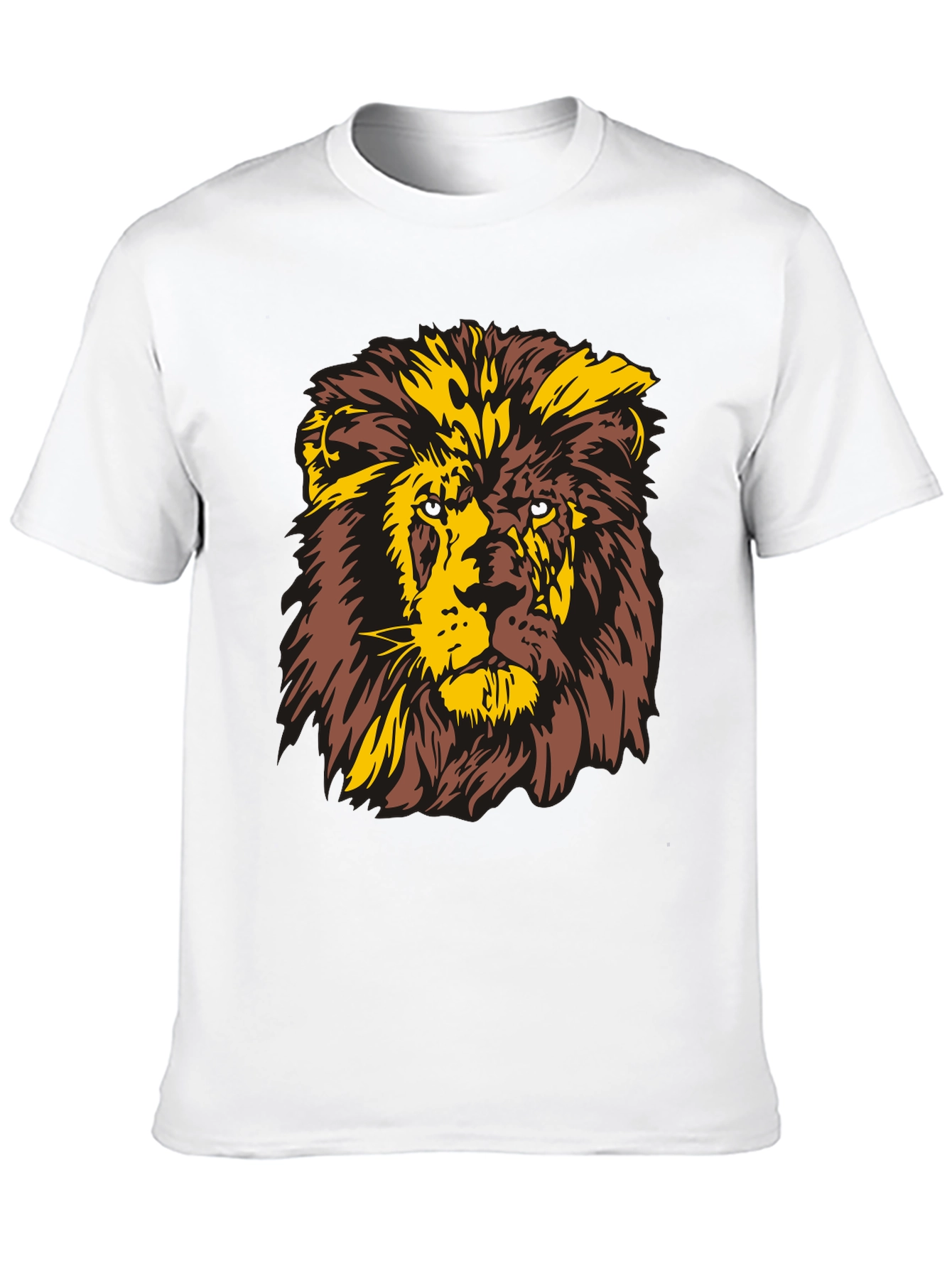Lion Graphic T-Shirt - Bold Animal Print Tee