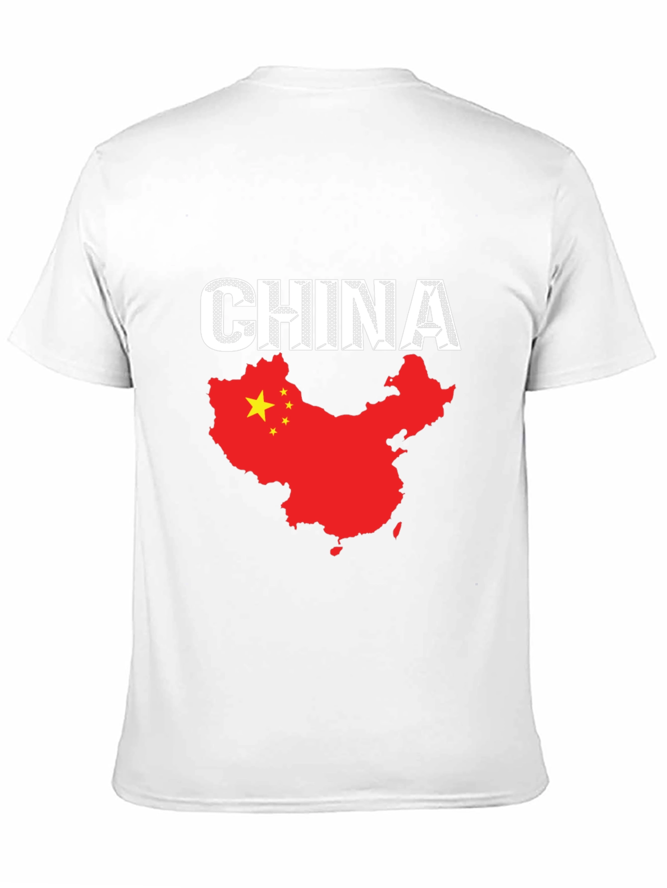 China Flag T-Shirt - Black Cotton Tee