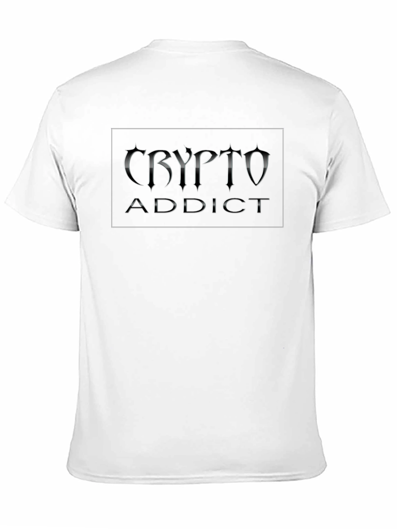 Crypto Addict Black T-Shirt | Digital Currency Apparel