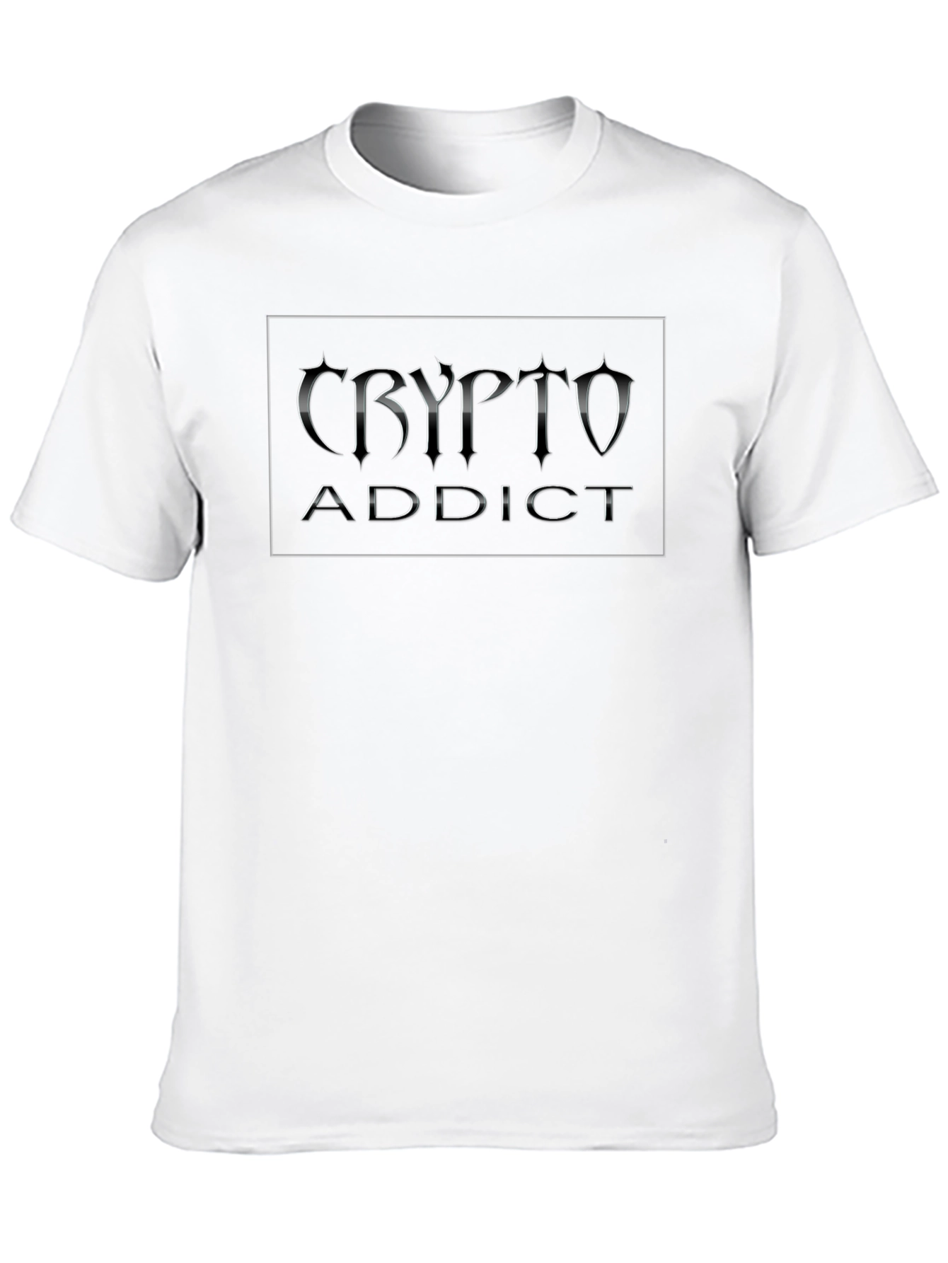 Crypto Addict Black T-Shirt | Digital Currency Apparel