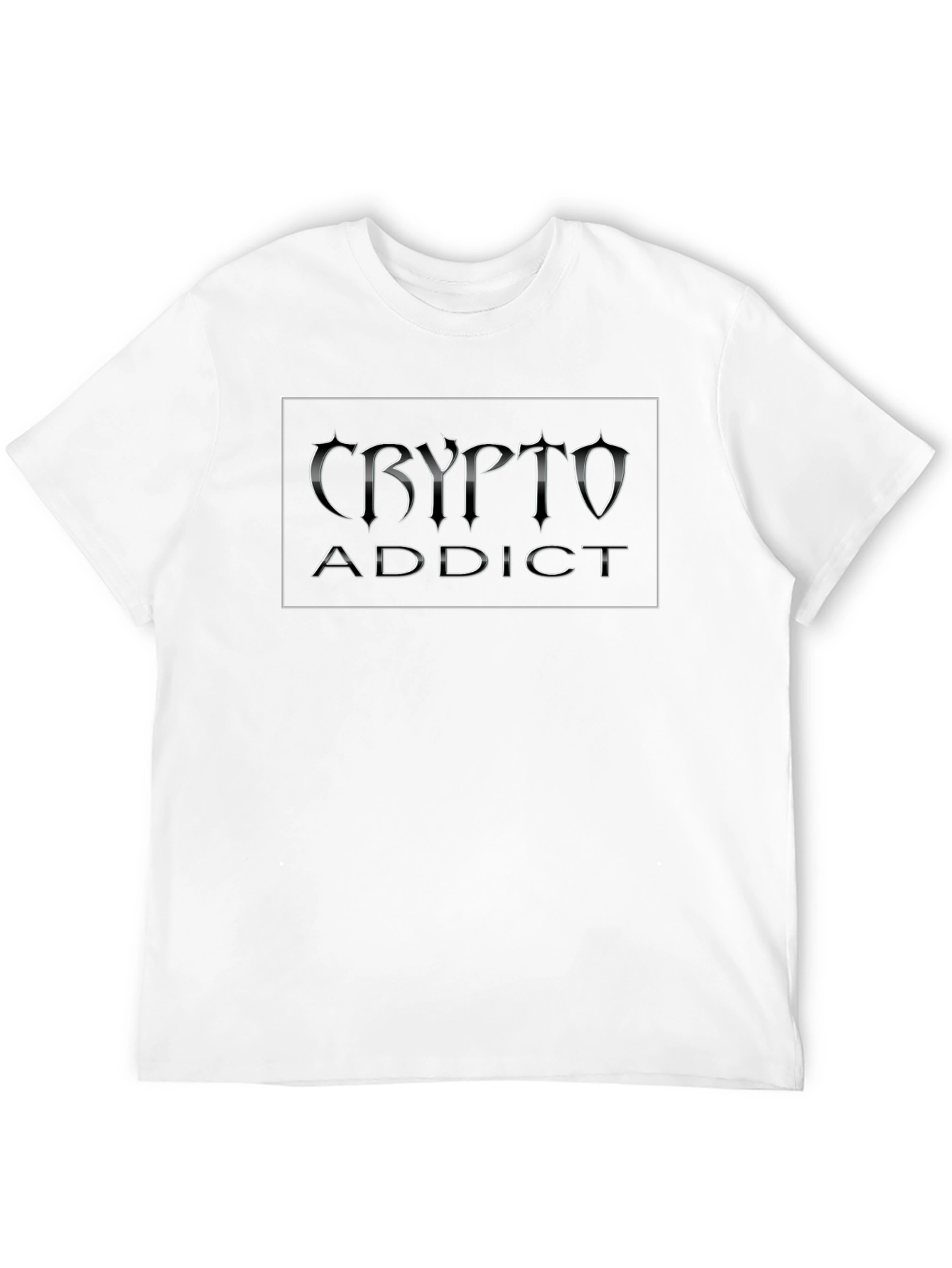 Crypto Addict Black T-Shirt | Digital Currency Apparel
