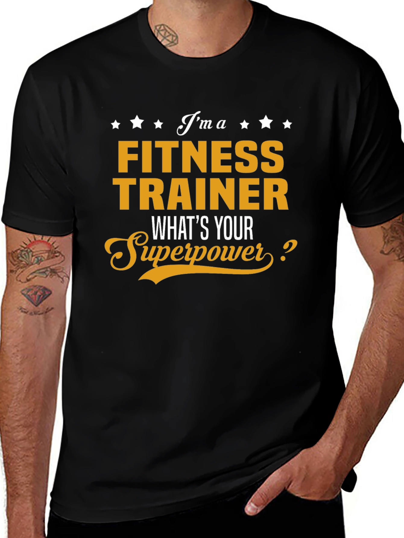 Fitness Trainer Superpower T-Shirt - Gym Workout Tee