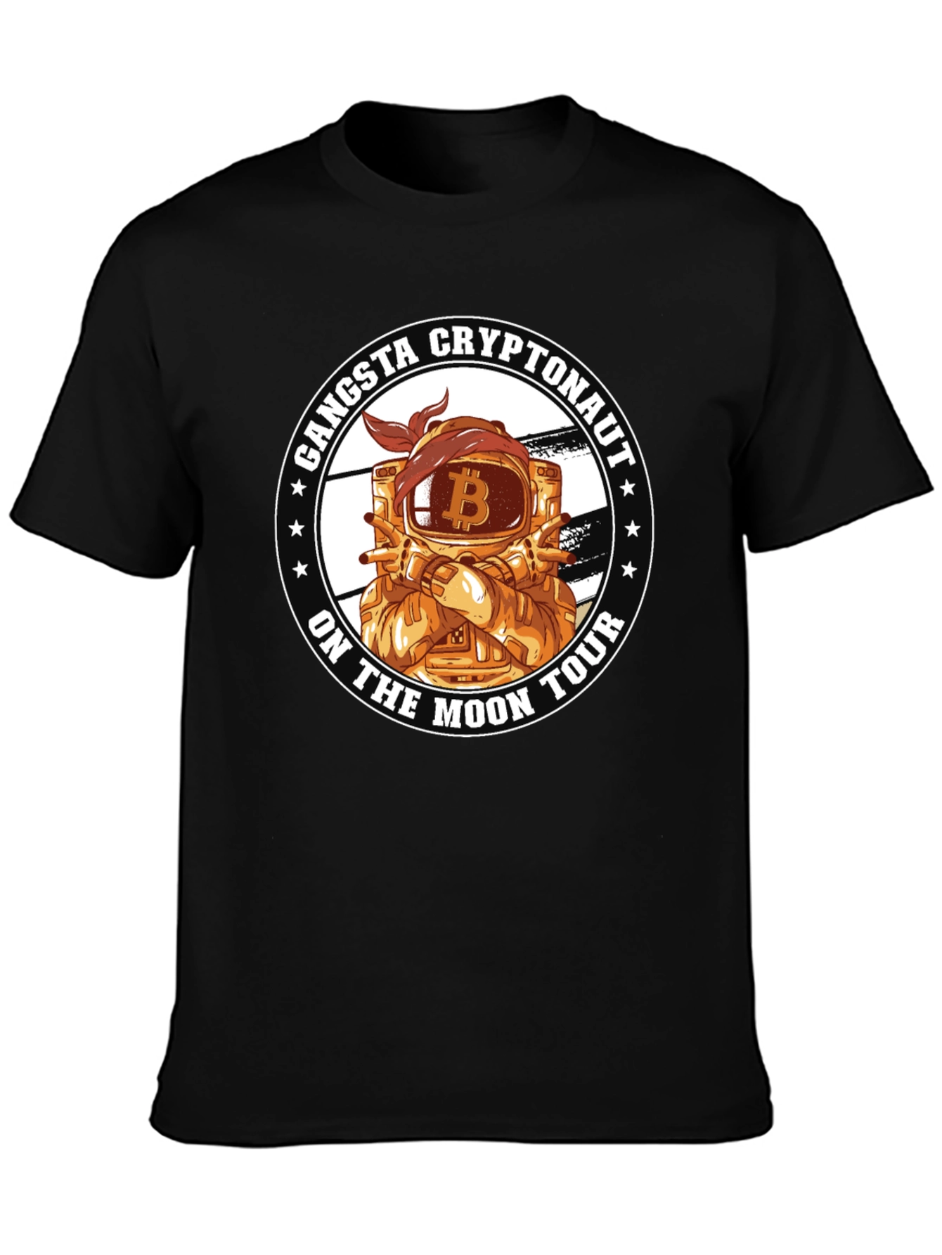 Gangsta Cryptonaut Moon Tour Black T-Shirt