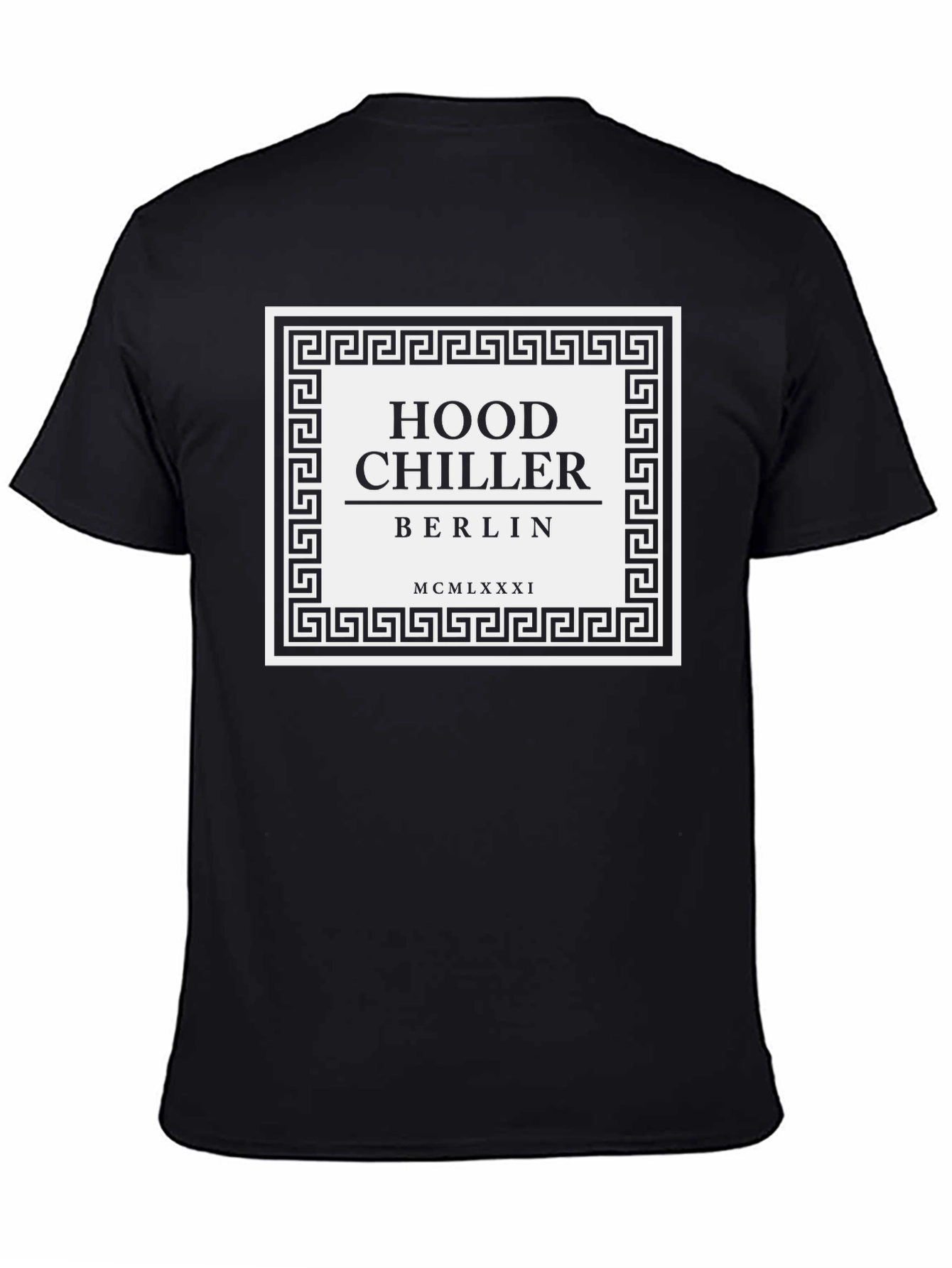 Hood Chiller Berlin Tee - Black Graphic T-Shirt