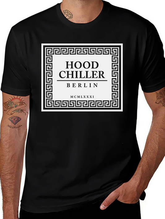 Hood Chiller Berlin Tee - Black Graphic T-Shirt