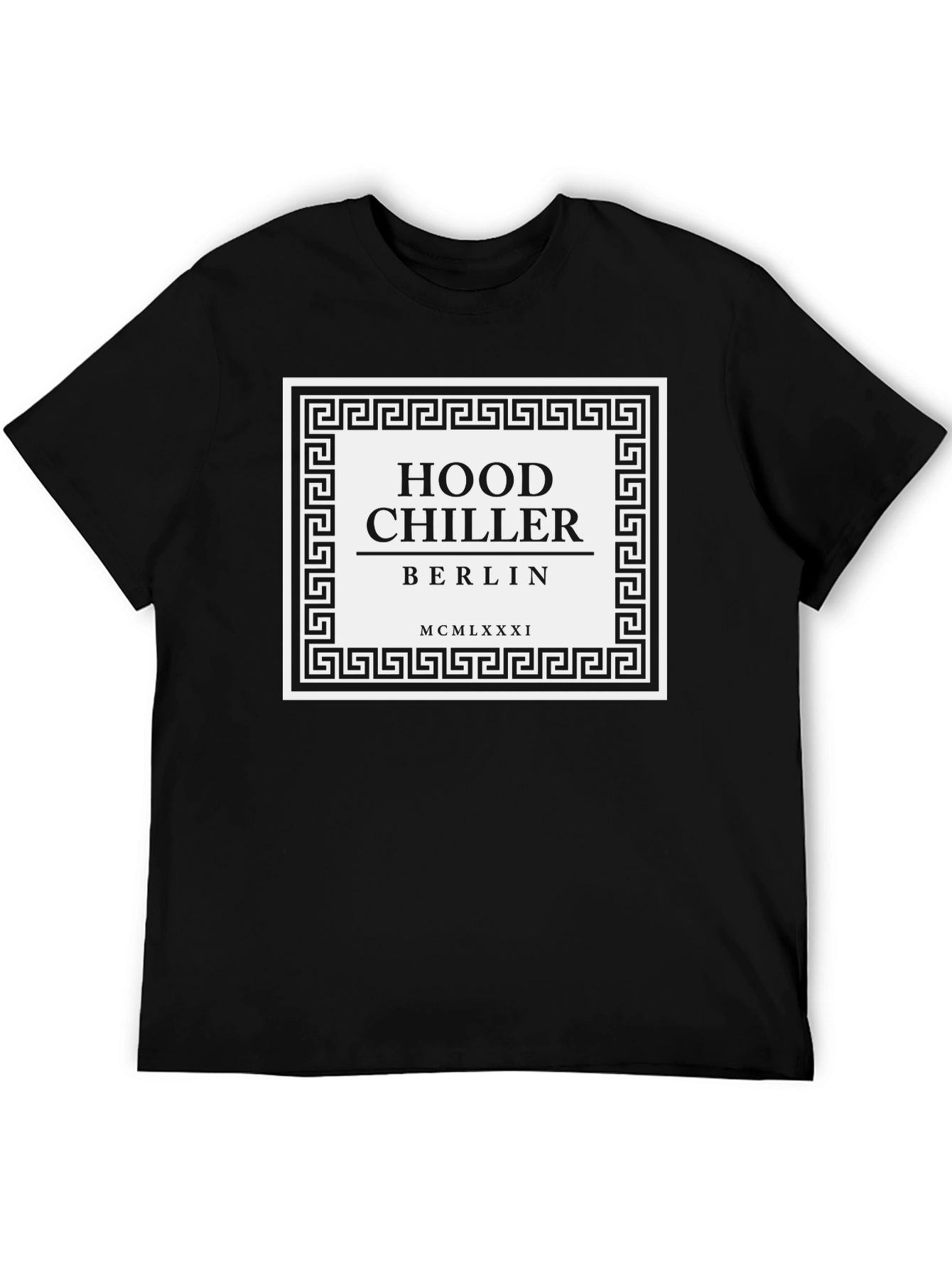 Hood Chiller Berlin Tee - Black Graphic T-Shirt