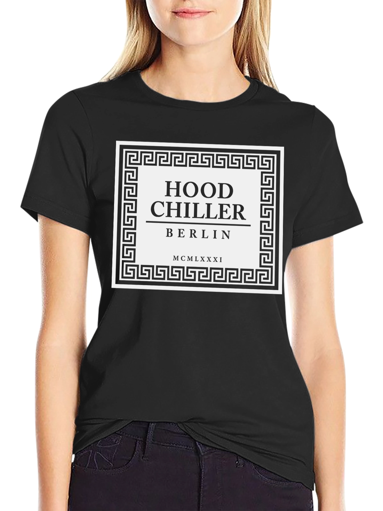 Hood Chiller Berlin Tee - Black Graphic T-Shirt