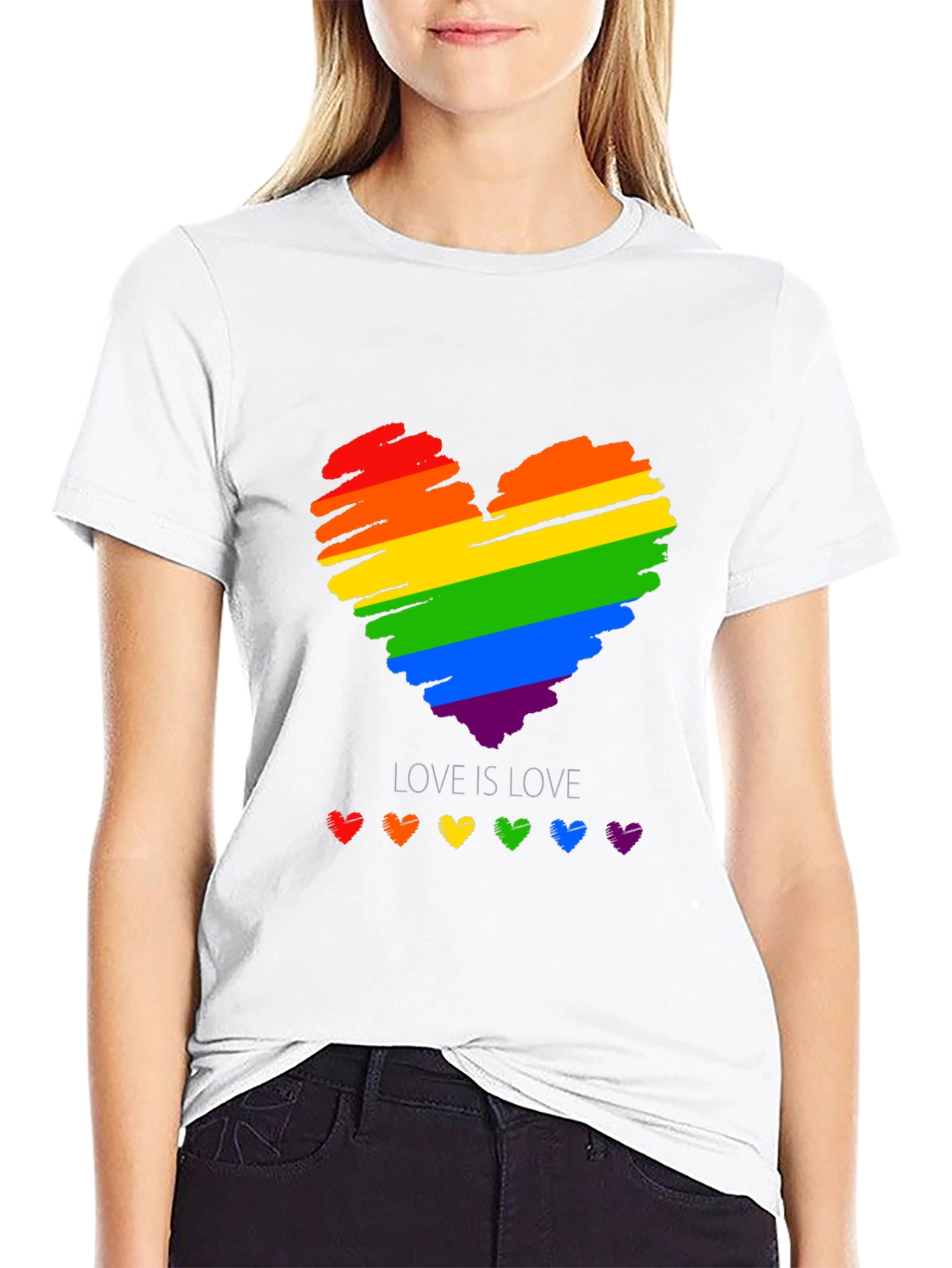 Love is Love Rainbow Heart T-Shirt