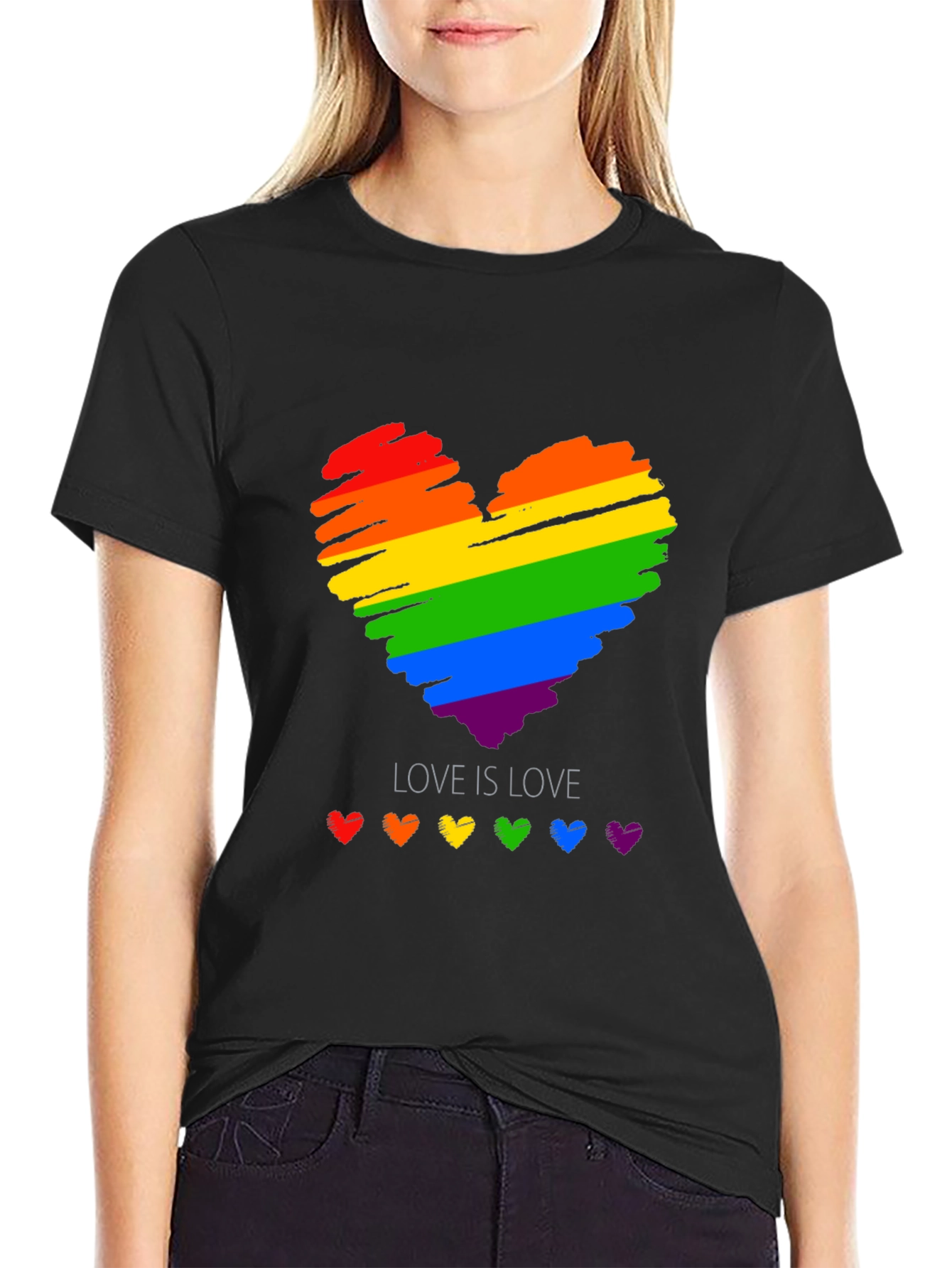 Love is Love Rainbow Heart T-Shirt