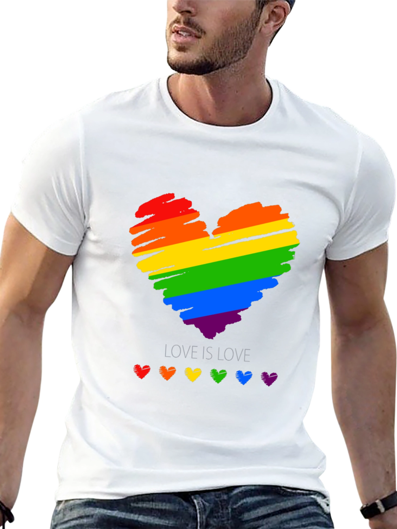 Love is Love Rainbow Heart T-Shirt