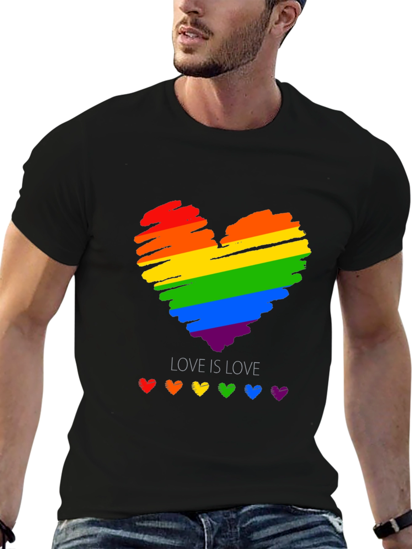 Love is Love Rainbow Heart T-Shirt