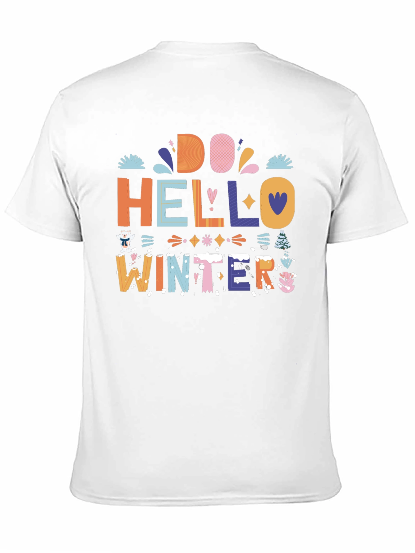 Hello Winter Graphic Tee - Cozy Holiday Style