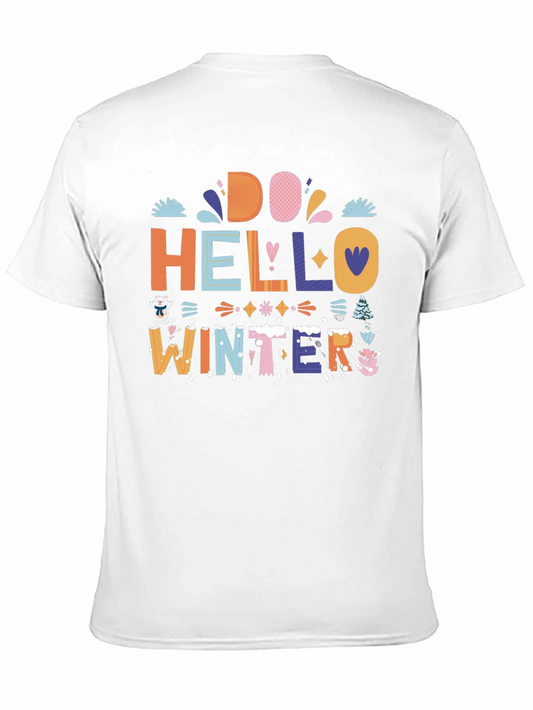 Hello Winter Graphic Tee - Cozy Holiday Style