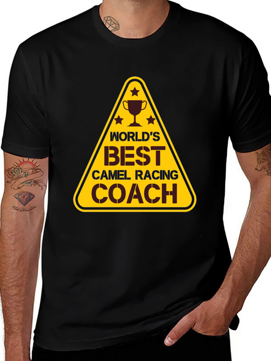 Worlds Best Camel Racing Coach T-Shirt - Novelty Design