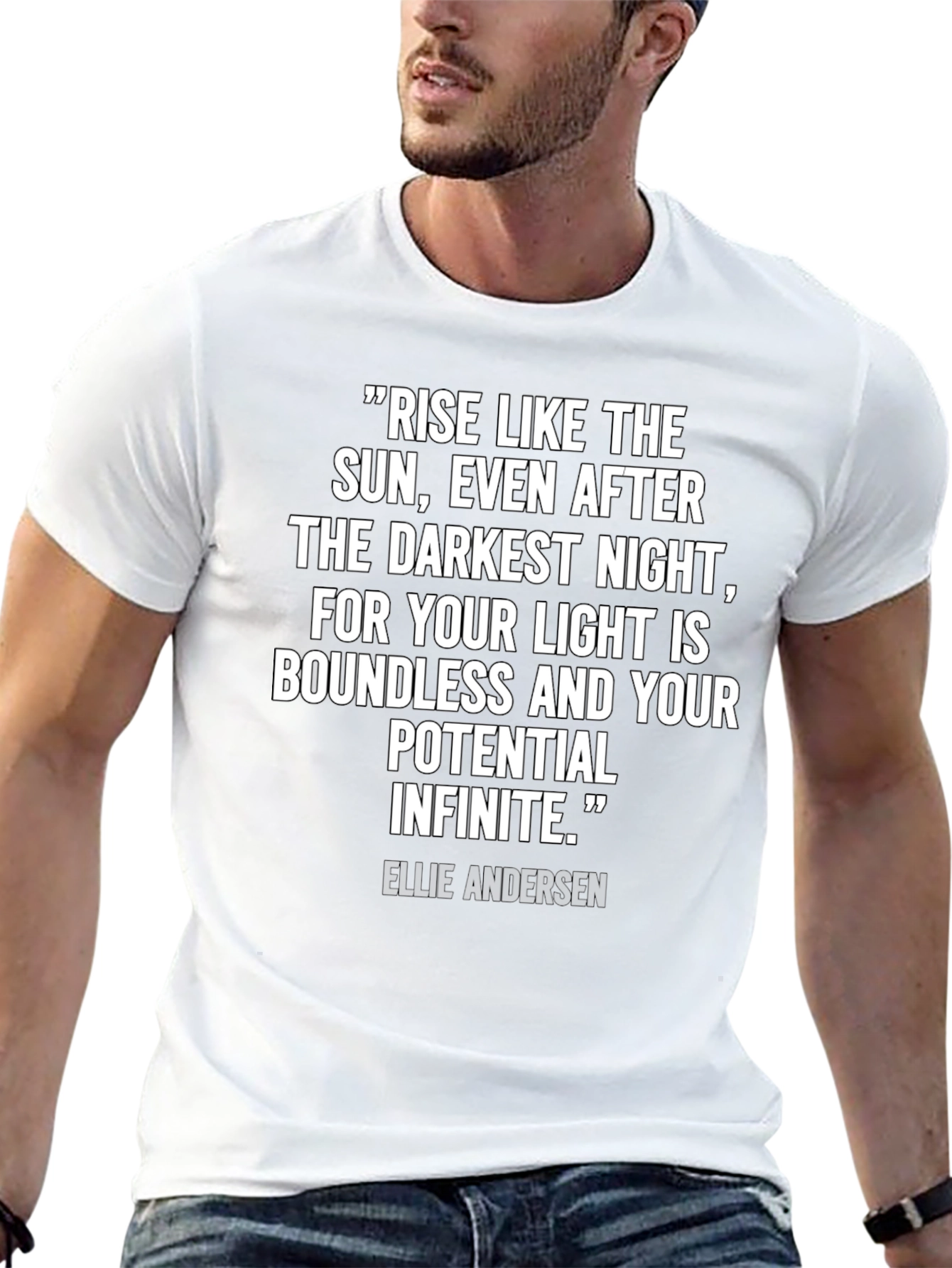 Inspirational Quote T-Shirt - Rise Like The Sun