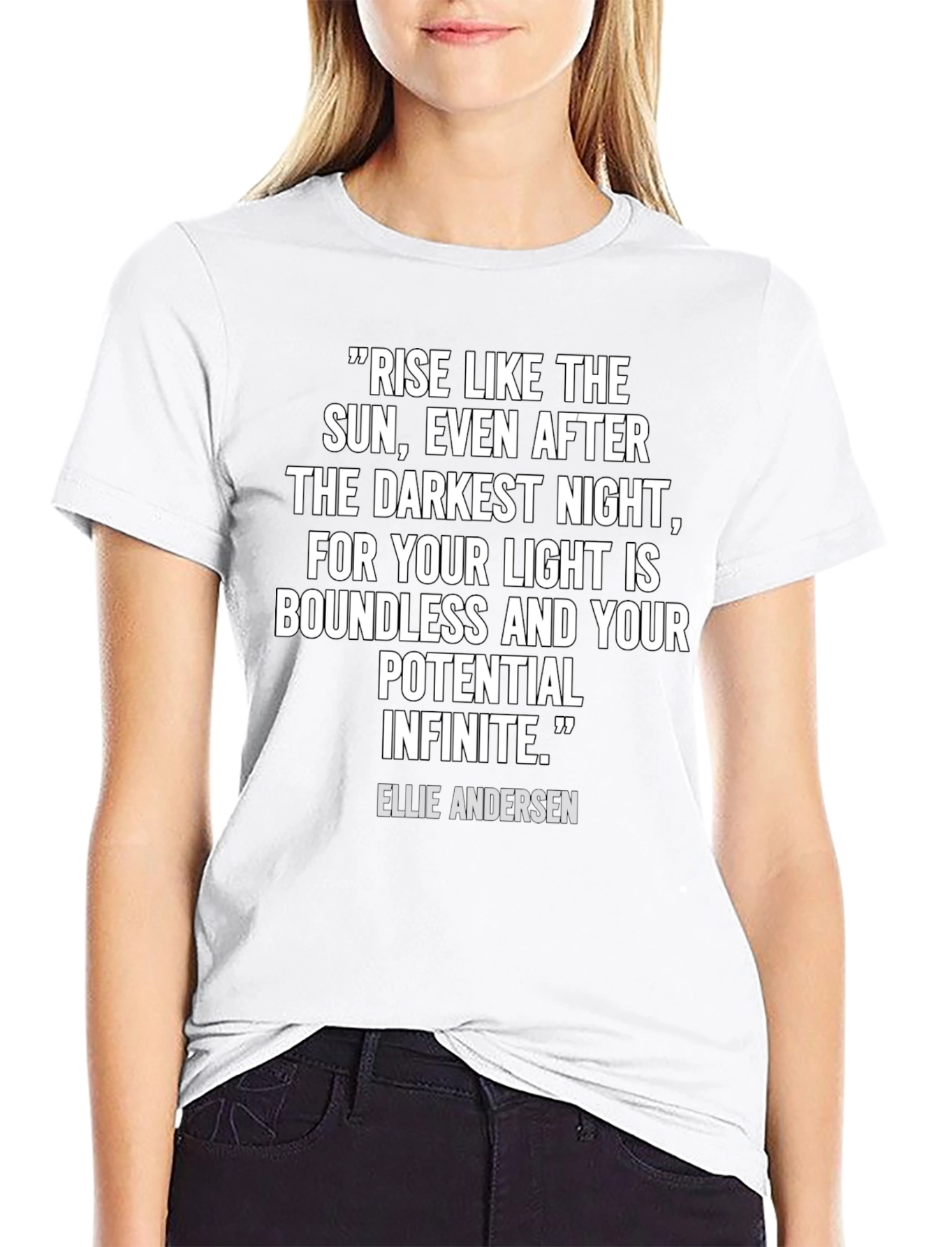 Inspirational Quote T-Shirt - Rise Like The Sun