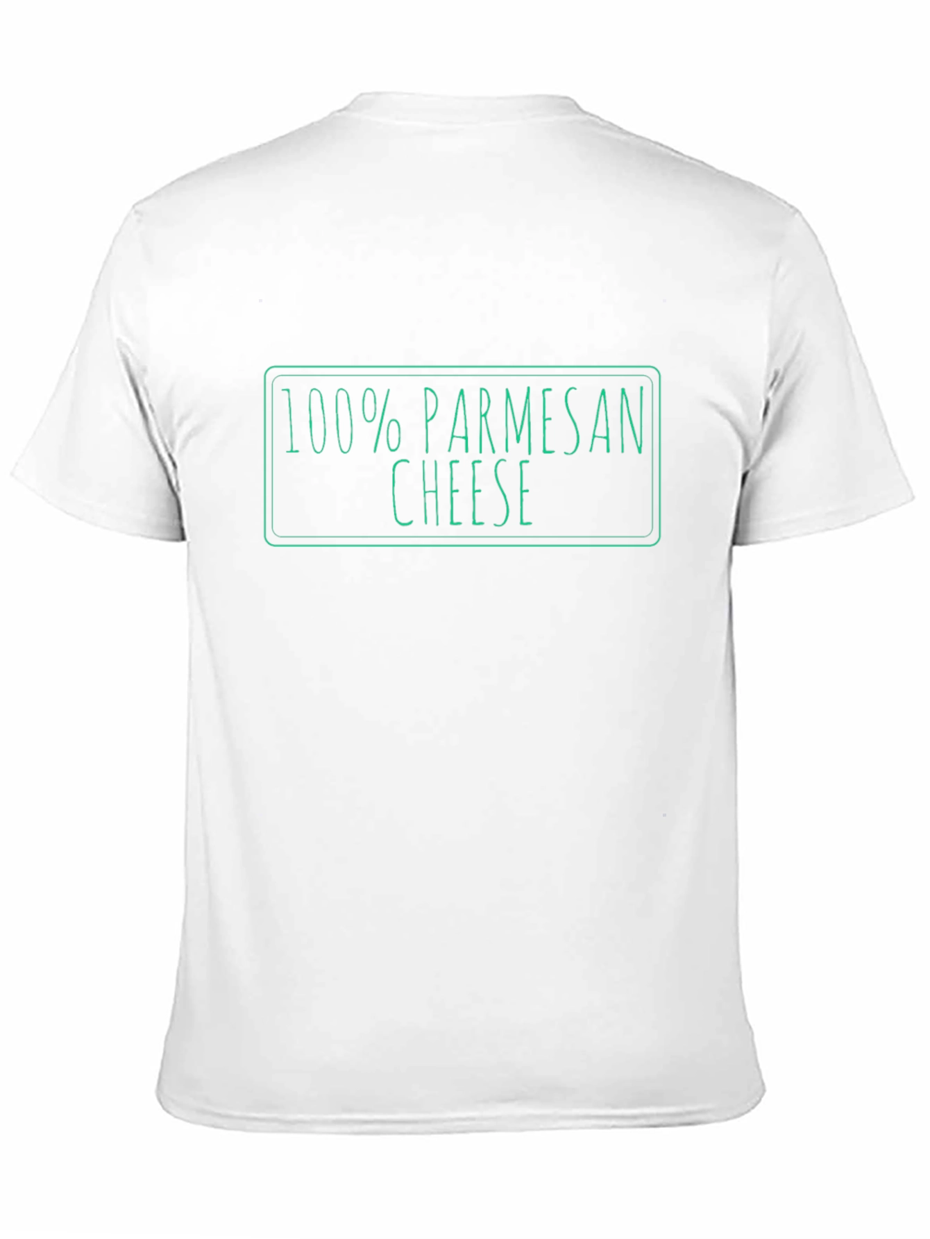 100% Parmesan Cheese Graphic Tee - Novelty T-Shirt