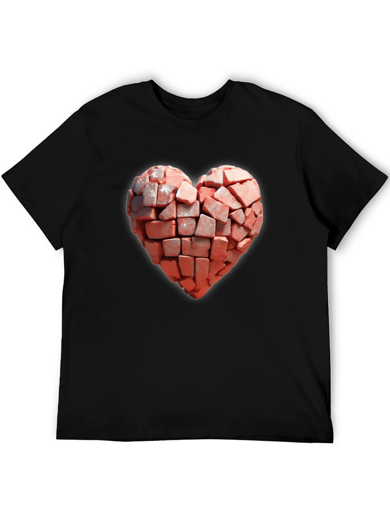 Brick Heart T-Shirt - Unique Graphic Tee