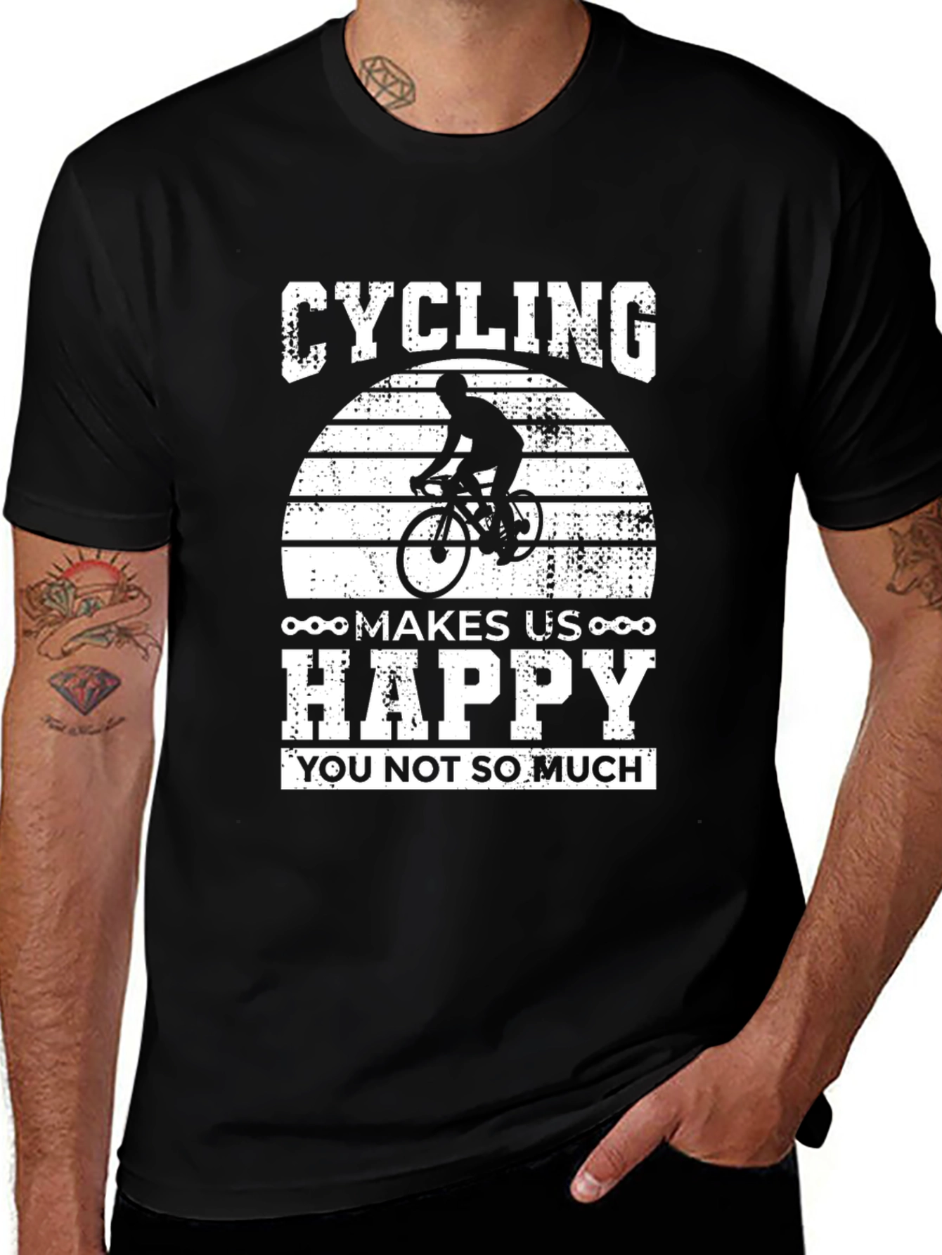 Cycling Makes Us Happy Graphic Tee