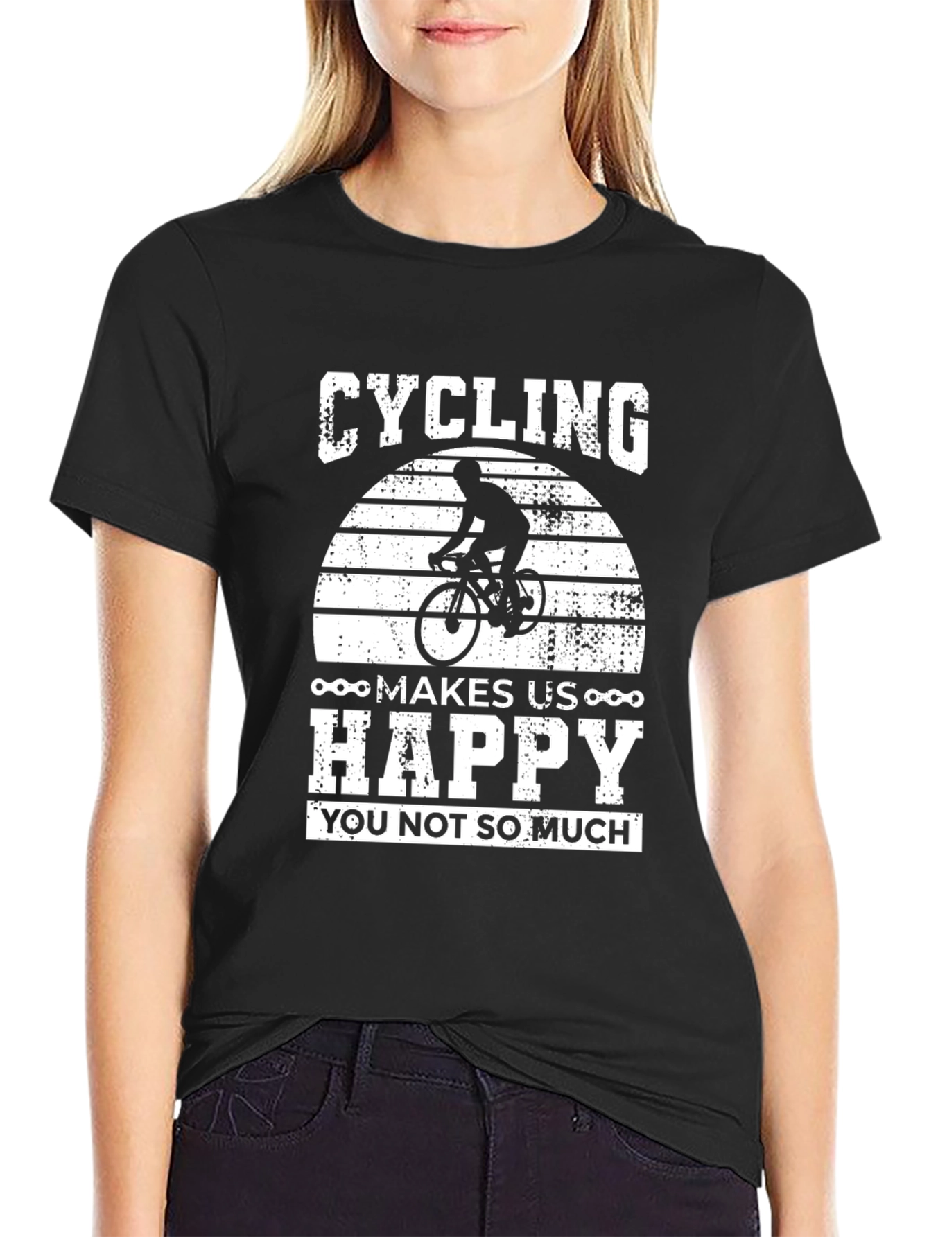 Cycling Makes Us Happy Graphic Tee