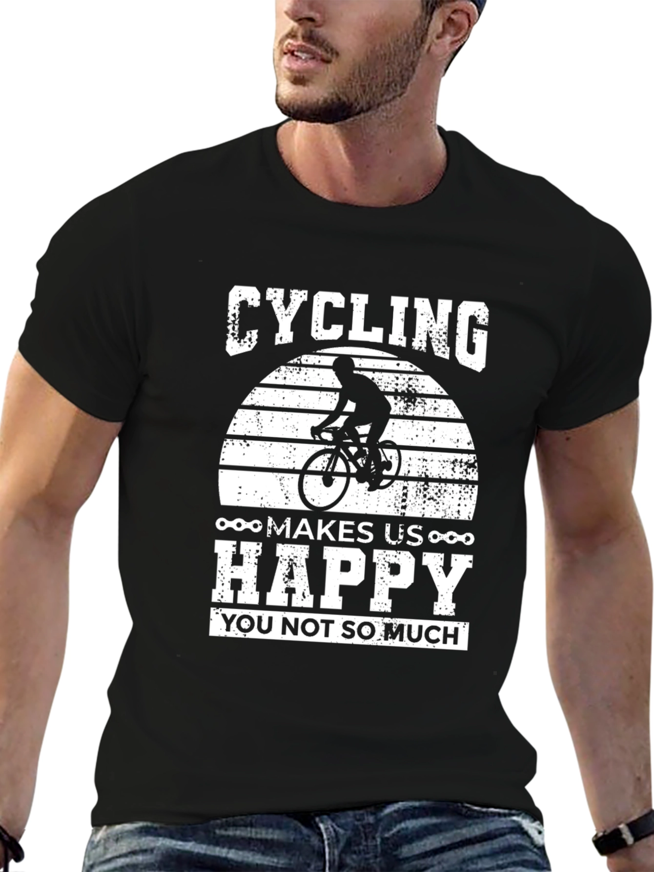 Cycling Makes Us Happy Graphic Tee