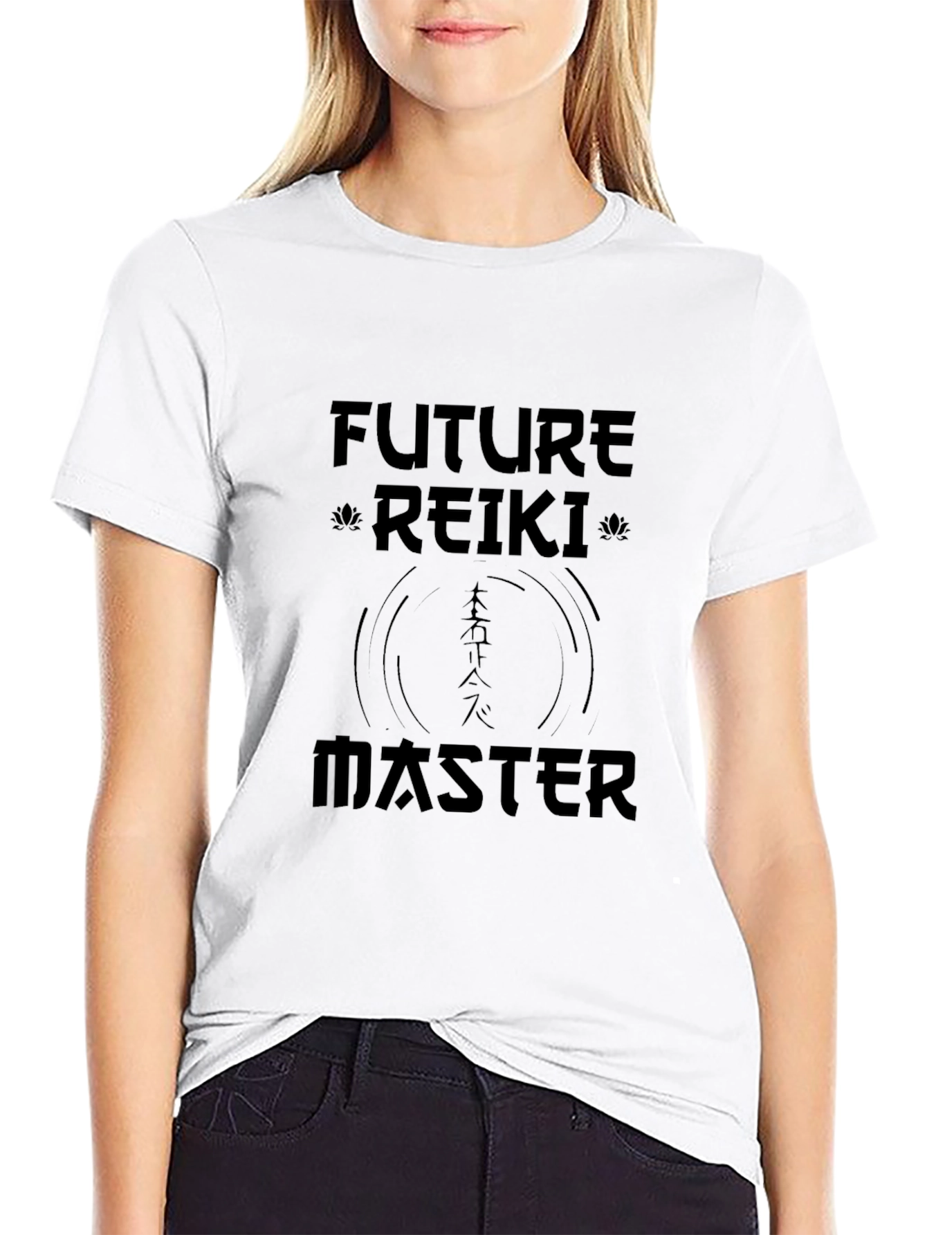 Future Reiki Master T-Shirt - Black Graphic Tee