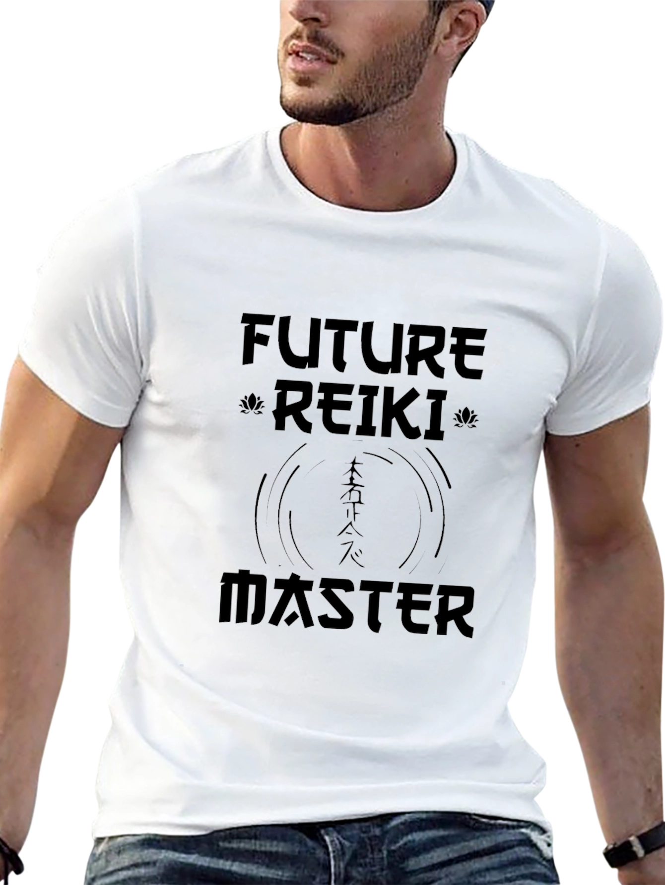 Future Reiki Master T-Shirt - Black Graphic Tee