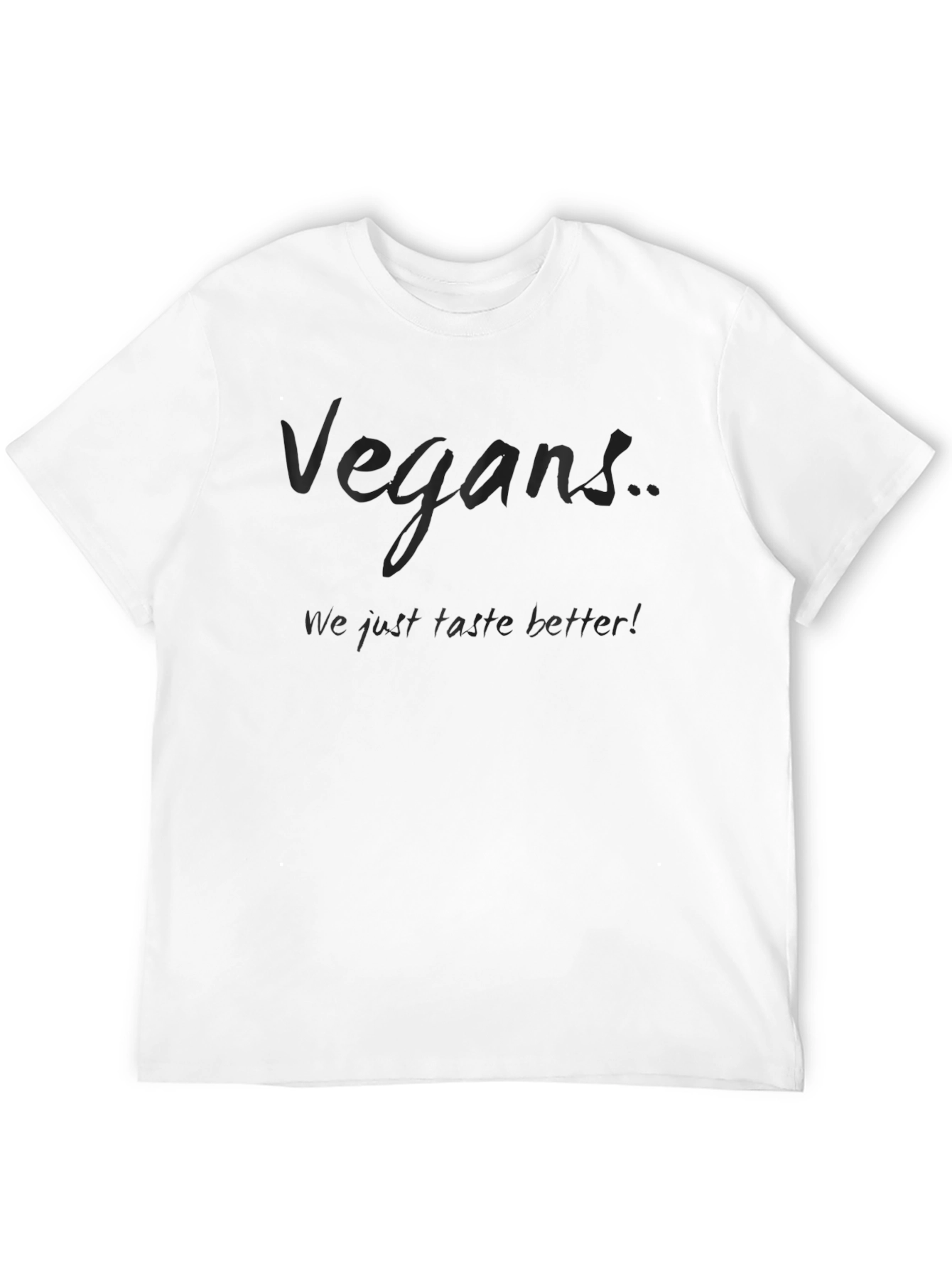 Vegans Taste Better Black Crew Neck T-Shirt
