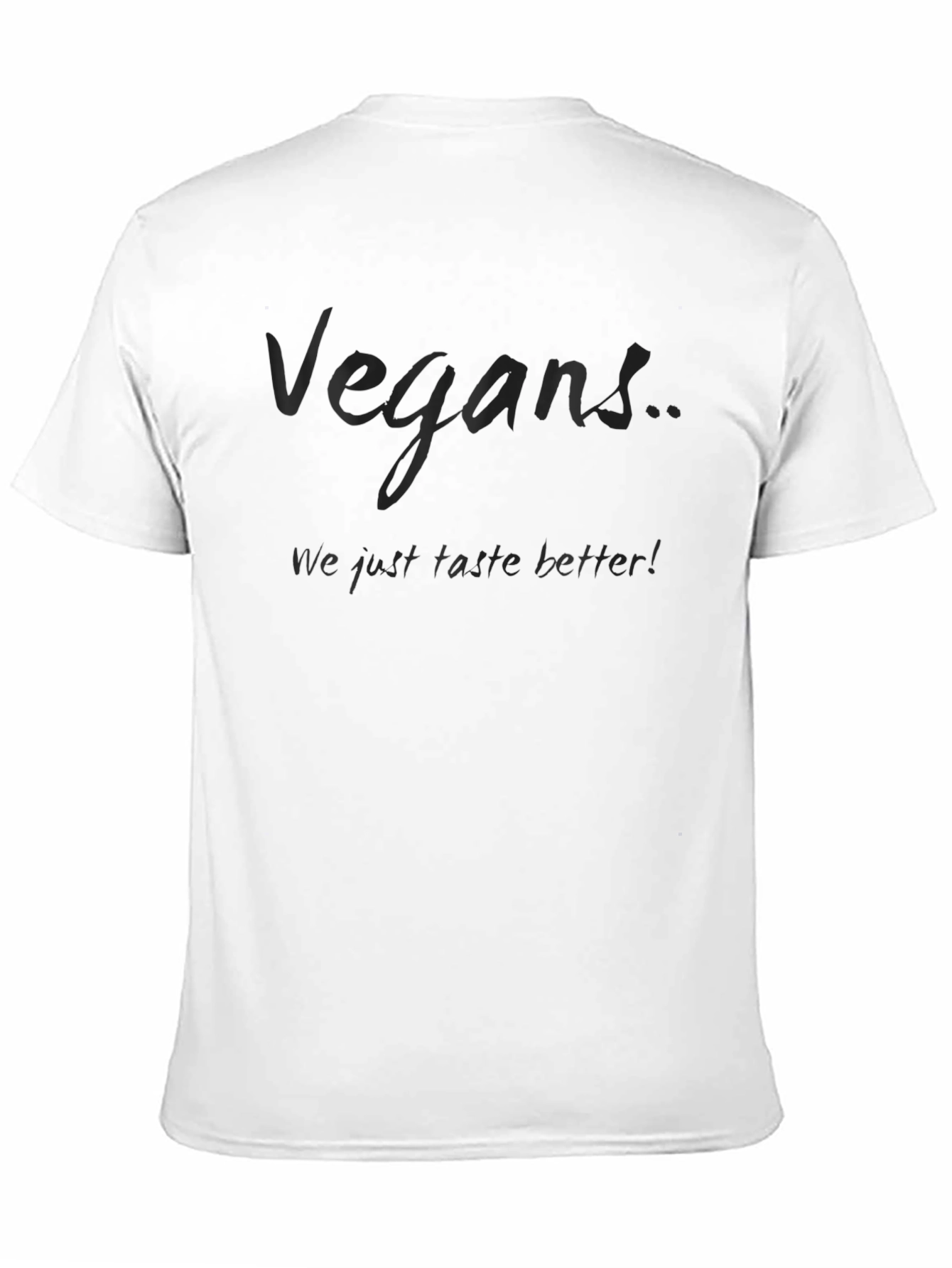 Vegans Taste Better Black Crew Neck T-Shirt