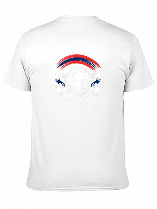 Norway Soccer T-Shirt - Black Football Tee