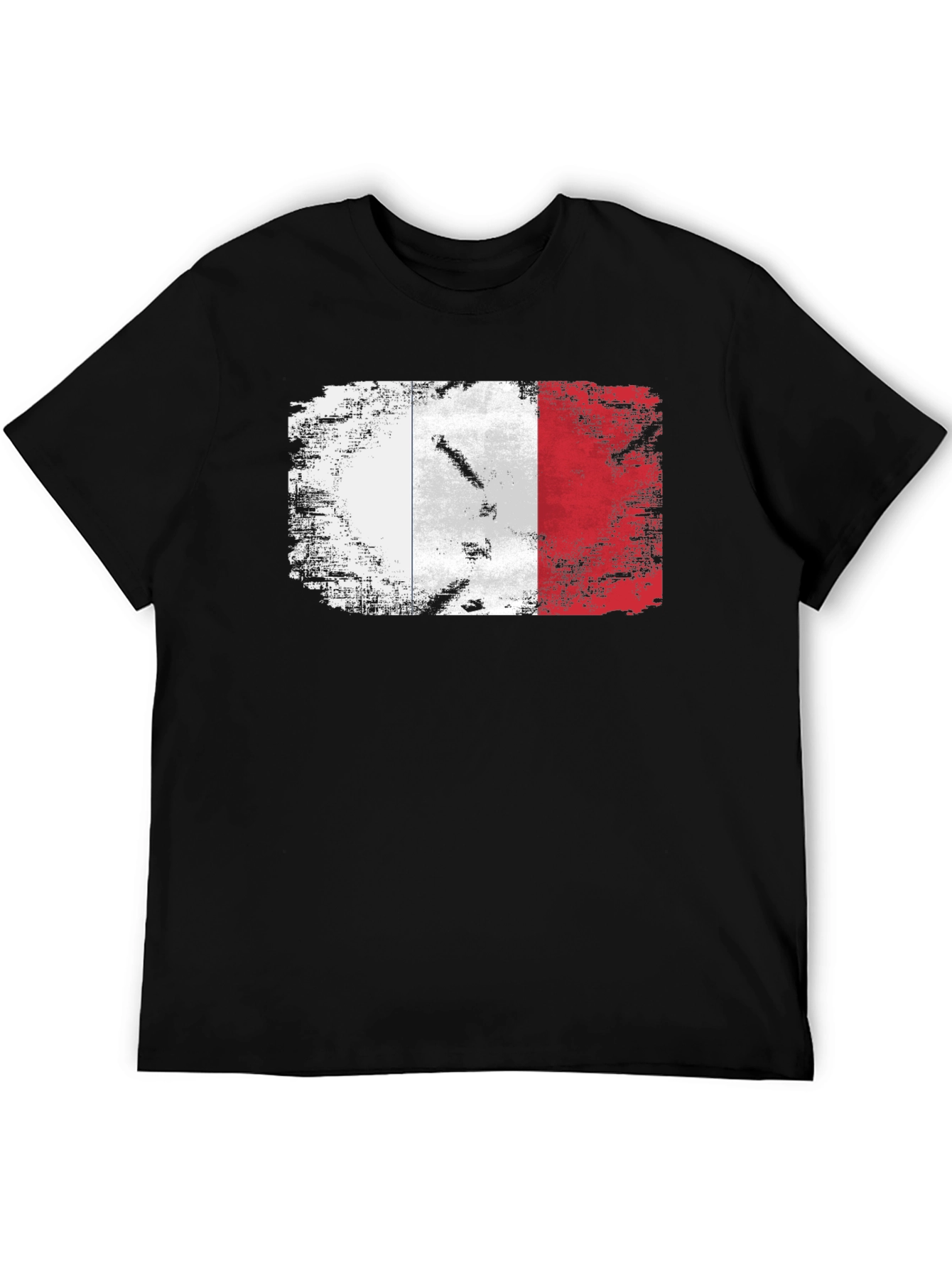 French Flag Distressed T-Shirt