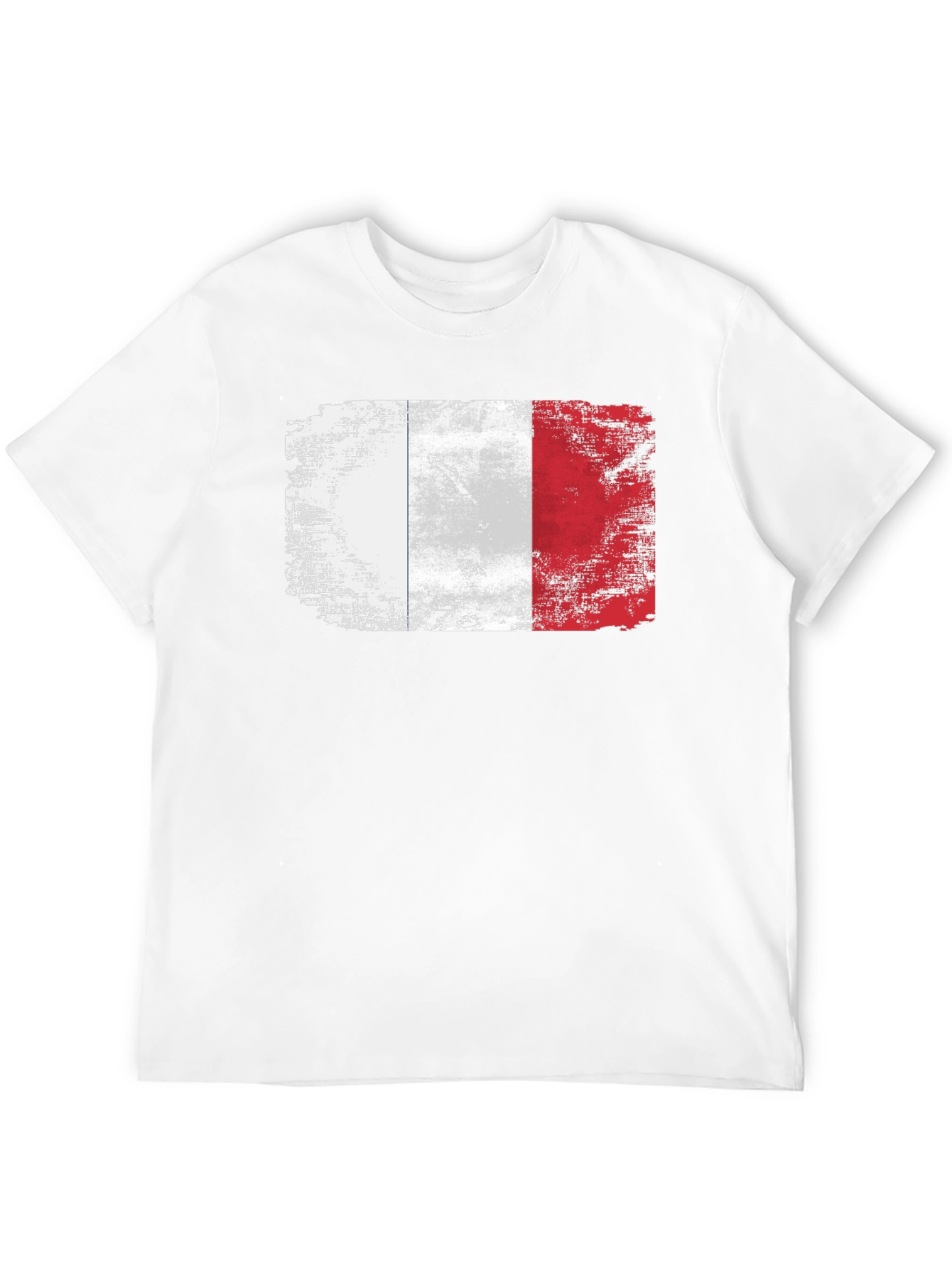 French Flag Distressed T-Shirt