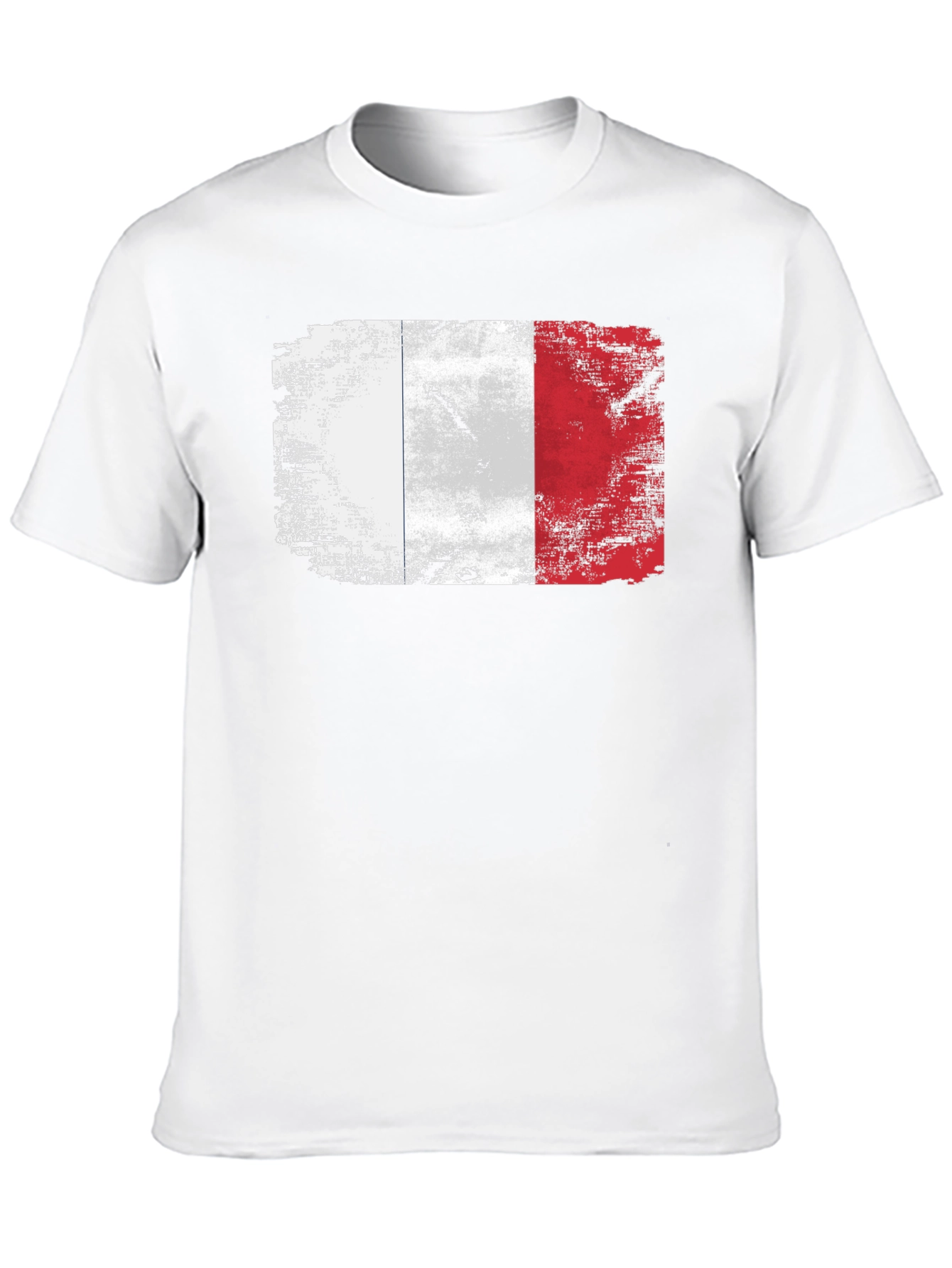 French Flag Distressed T-Shirt