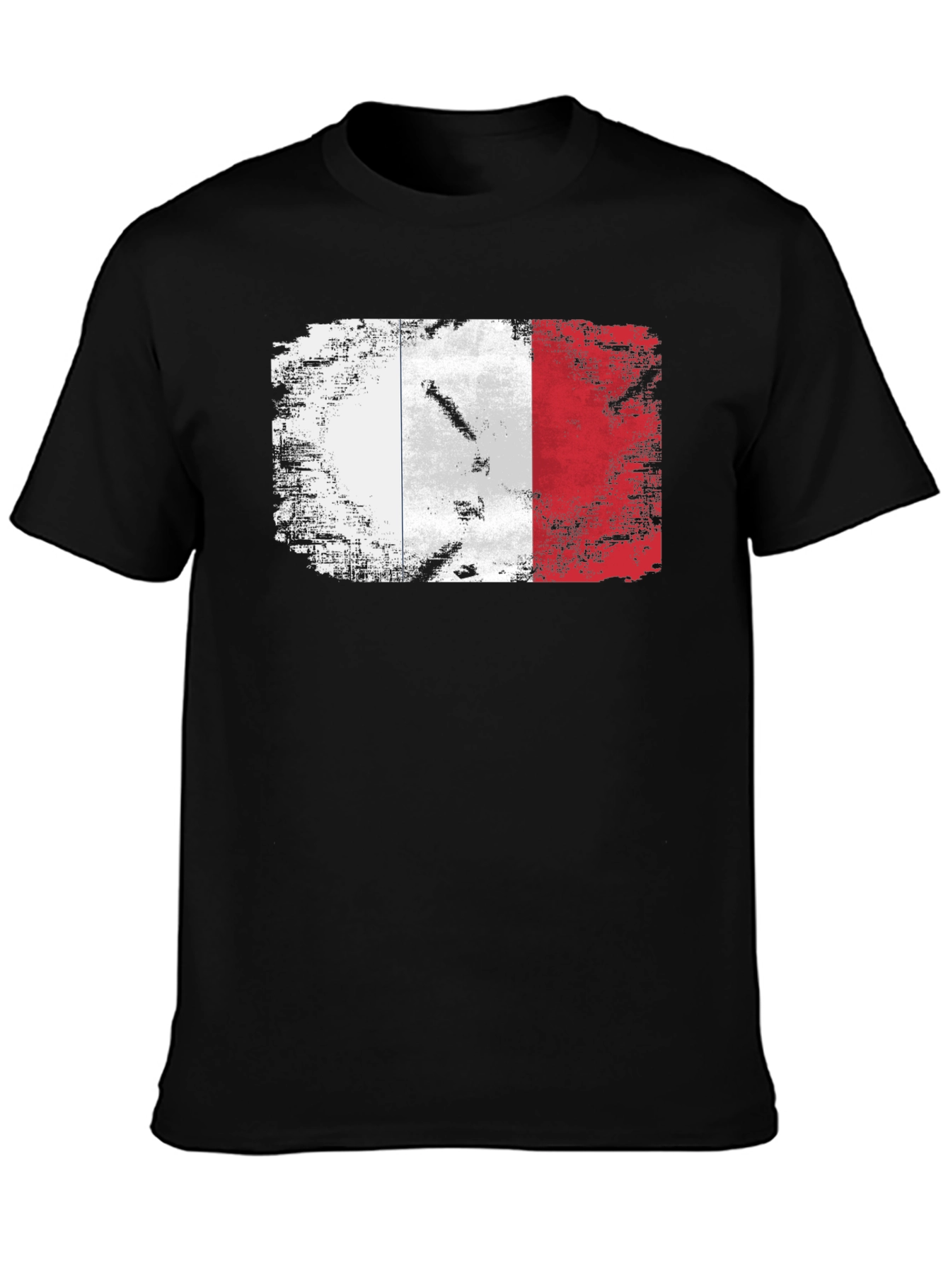 French Flag Distressed T-Shirt