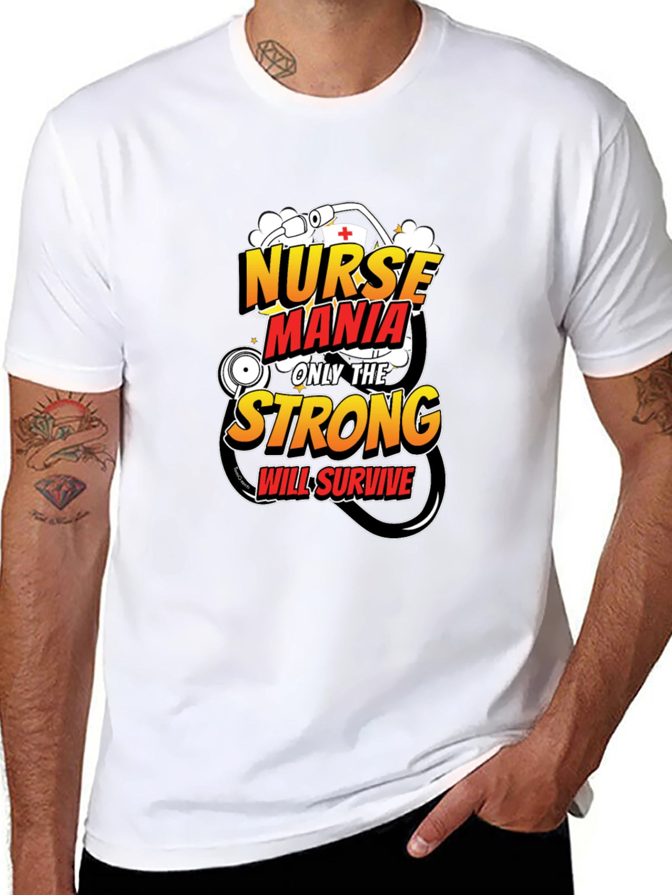 Nurse Mania Strong Will Survive T-Shirt