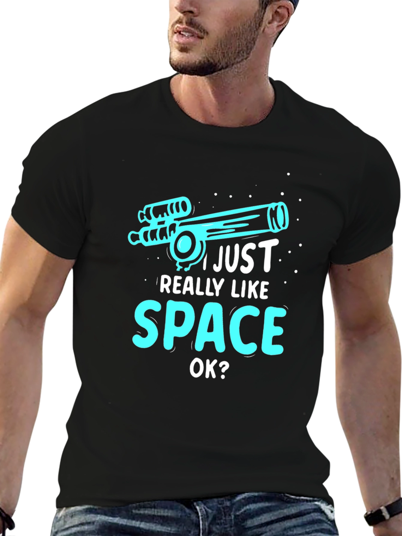 I Just Really Like Space OK? Graphic T-Shirt