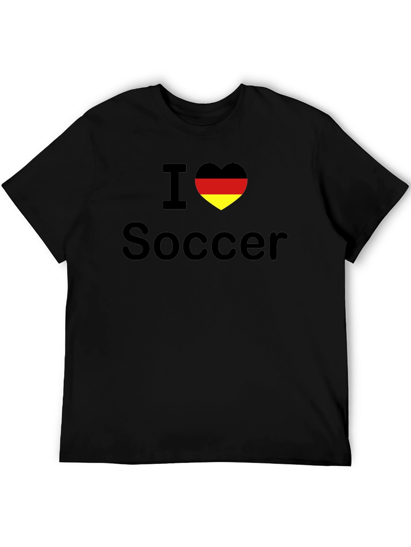 I Love Soccer Germany Flag Heart T-Shirt