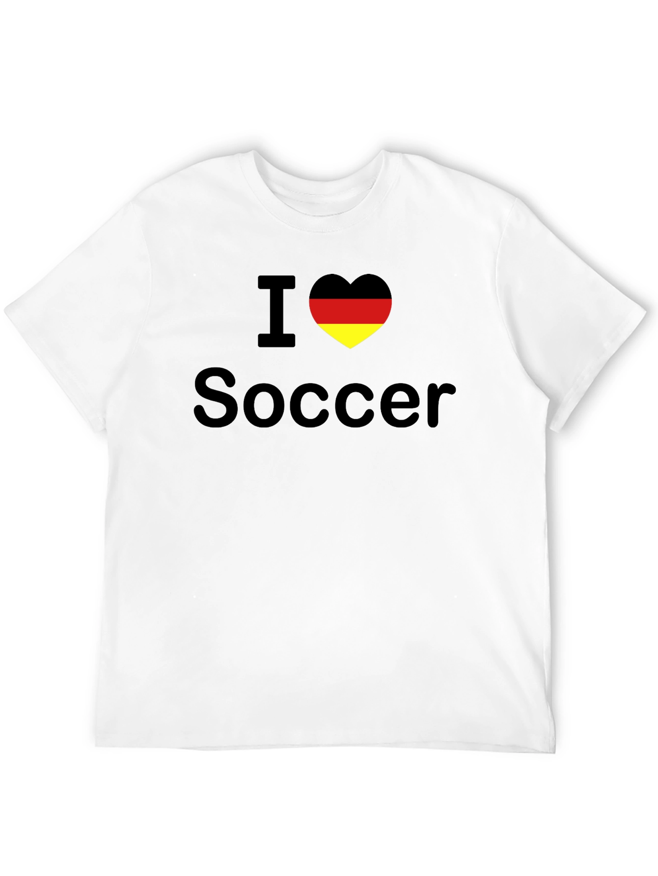 I Love Soccer Germany Flag Heart T-Shirt