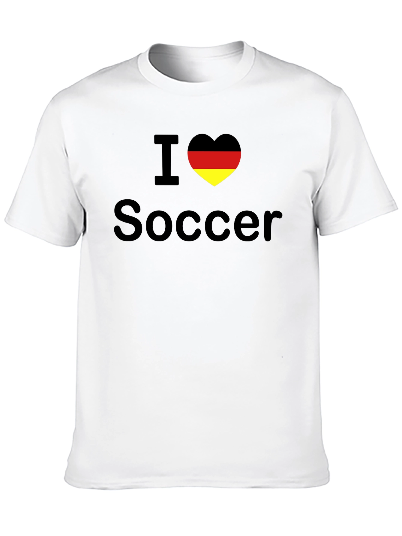 I Love Soccer Germany Flag Heart T-Shirt