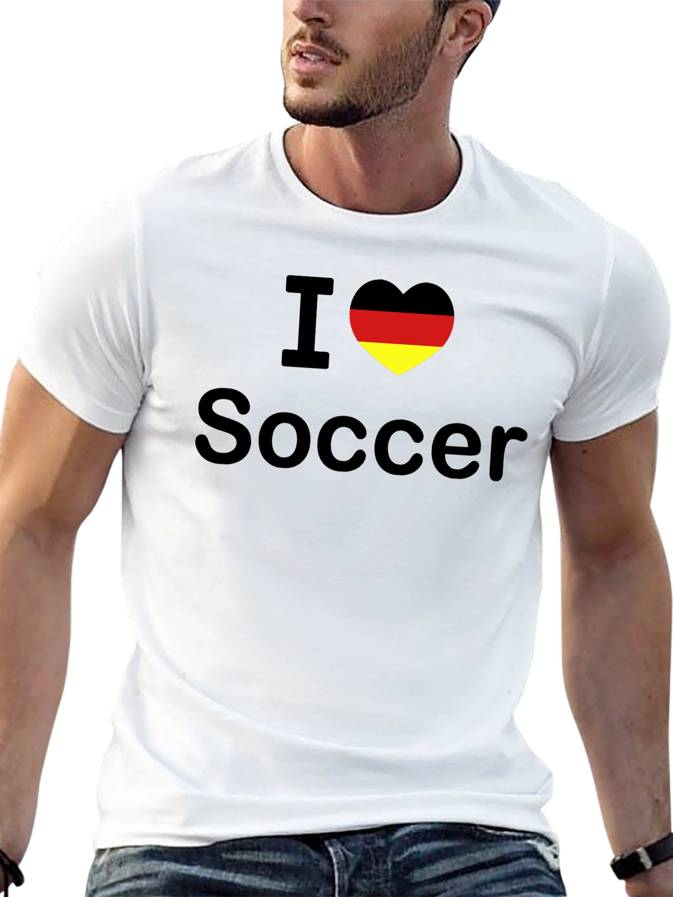 I Love Soccer Germany Flag Heart T-Shirt